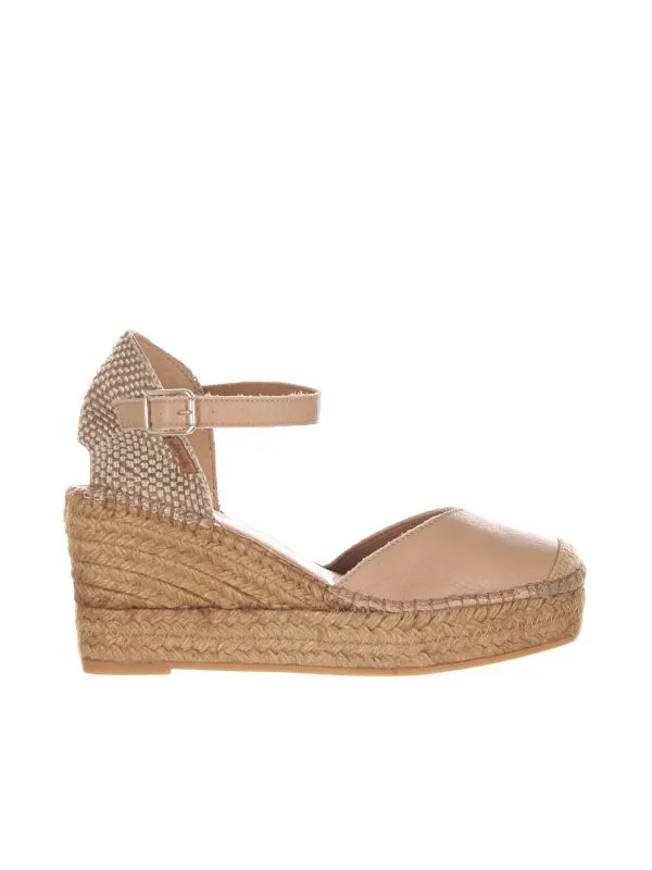 Espadrillas sandalia pico in nappa