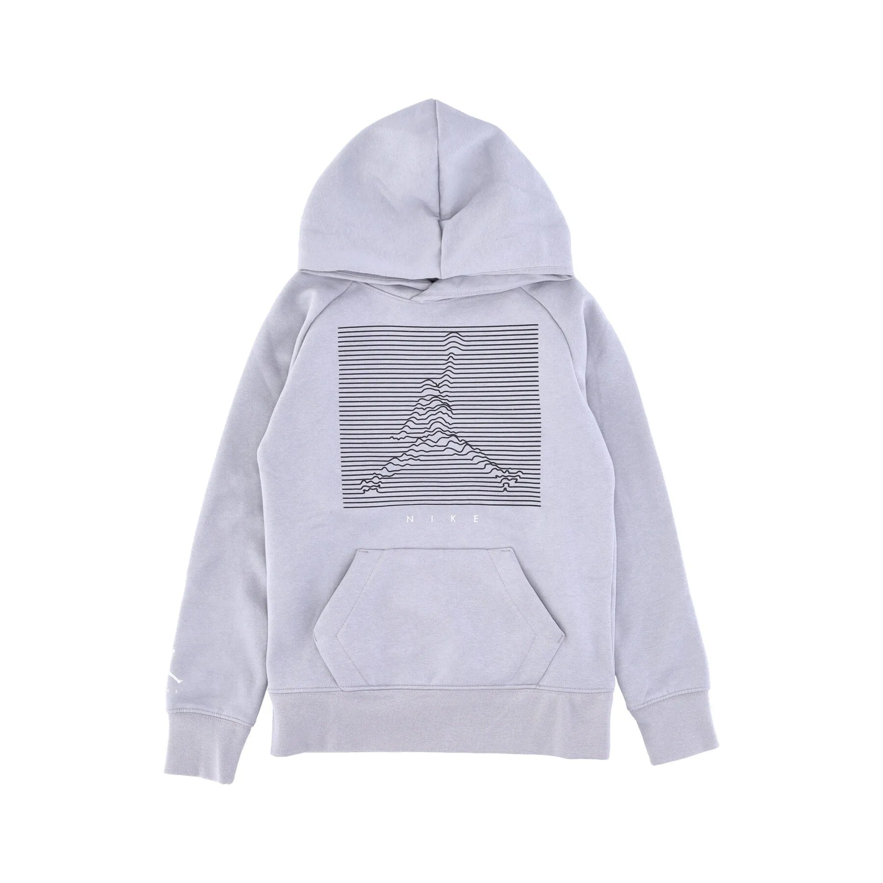 Felpa Cappuccio Ragazzo Jumpman X Nike Pullover Hoodie Light Smoke Grey
