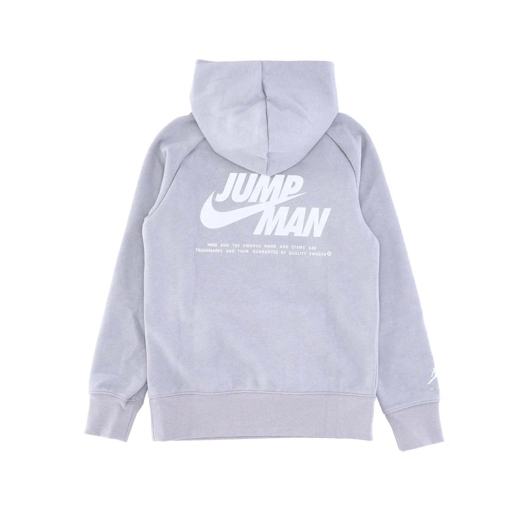 Felpa Cappuccio Ragazzo Jumpman X Nike Pullover Hoodie Light Smoke Grey