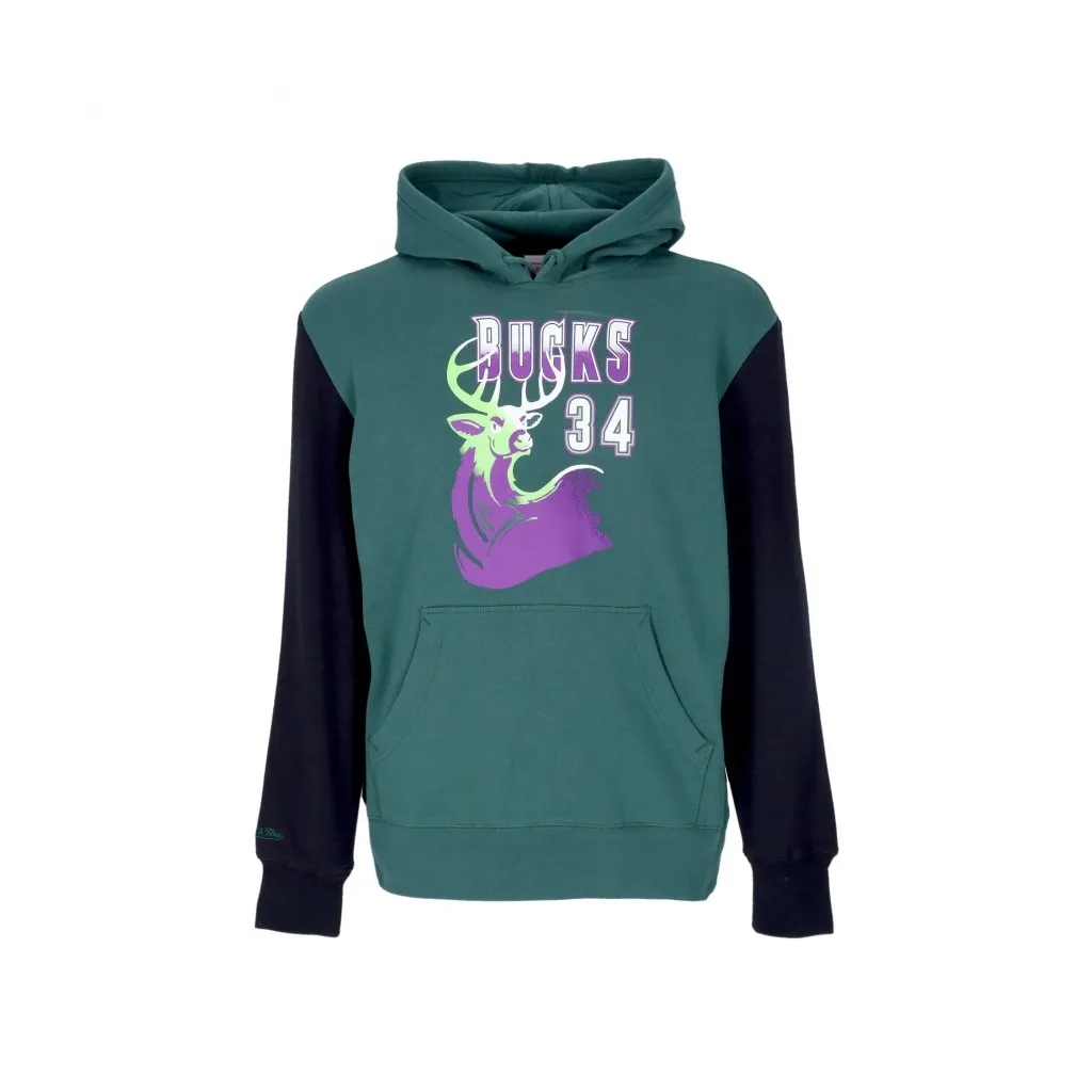 felpa cappuccio uomo nba fashion fleece hoodie 1996 no 34 ray allen hardwood classics milbuc ORIGINAL TEAM COLORS