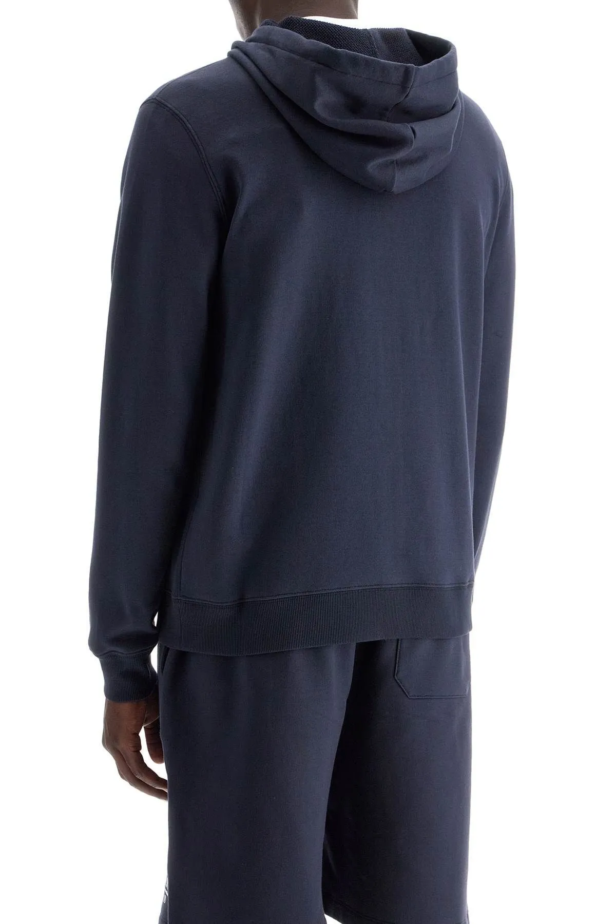Felpa full zip con stampa logo