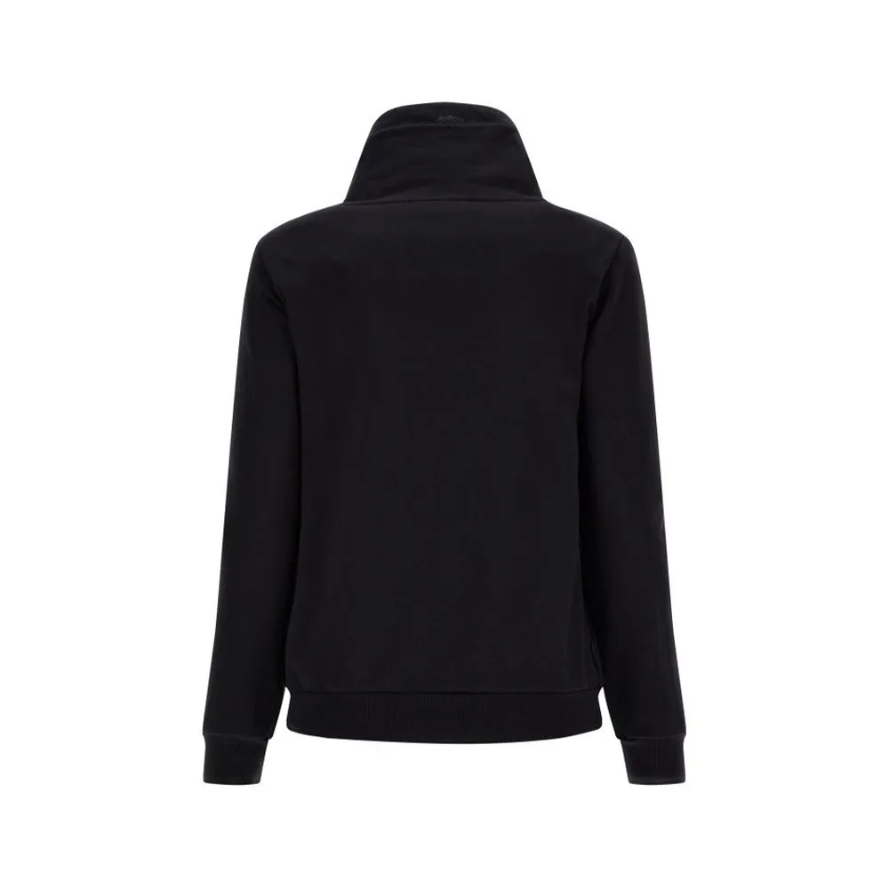 Freddy Felpa Palestra Senza Zip Con Cappuccio Nero Donna