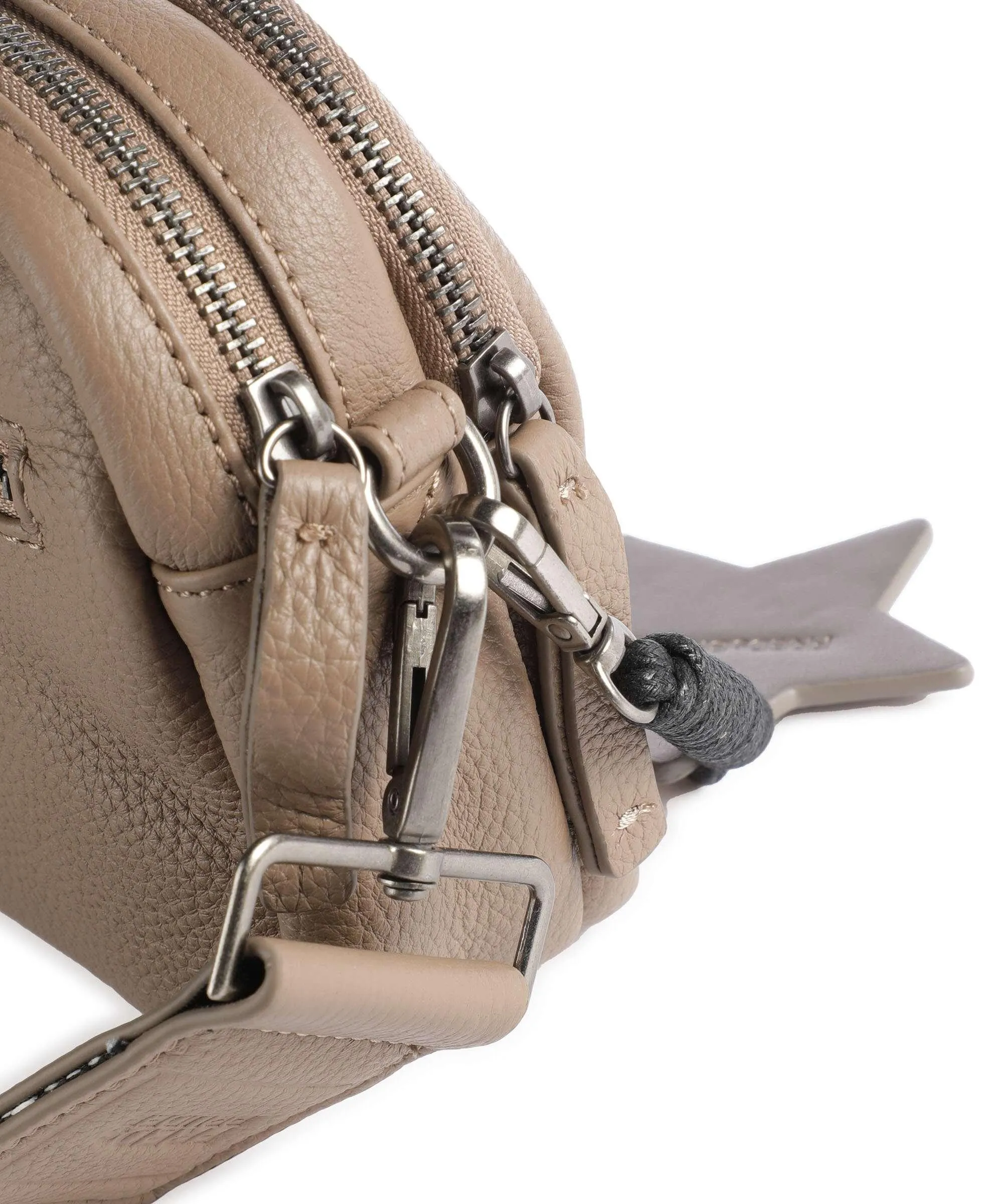  FredsBruder Joy Borsa a tracolla pelle granulata marrone chiaro  
