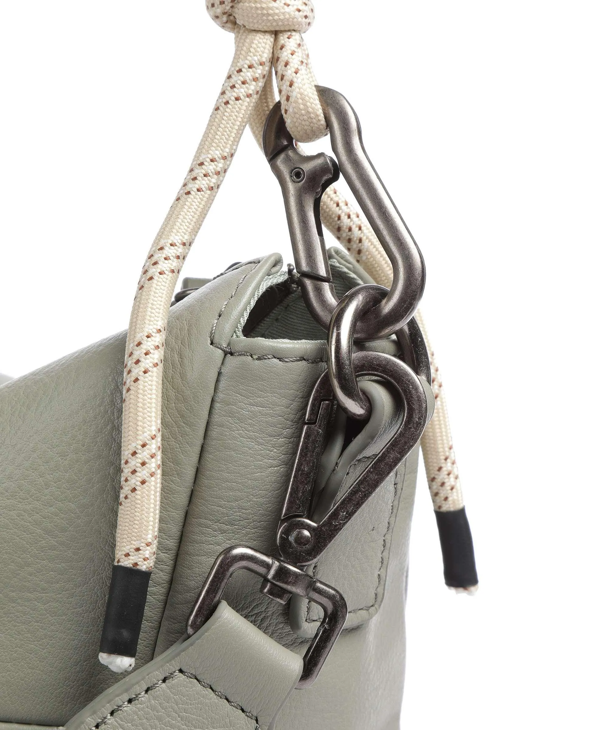  FredsBruder Nea Borsa hobo pelle di vacchetta grana grigio-verde  