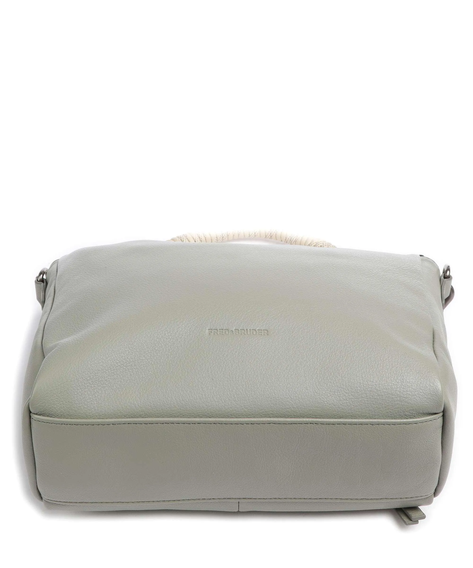  FredsBruder Nea Borsa hobo pelle di vacchetta grana grigio-verde  