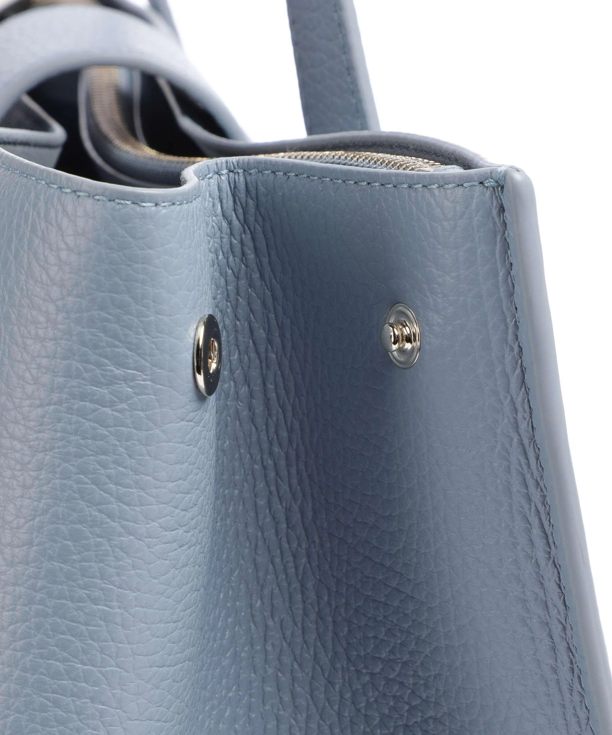  Furla 1927 L Borsa shopper pelle granulata blu-grigio  