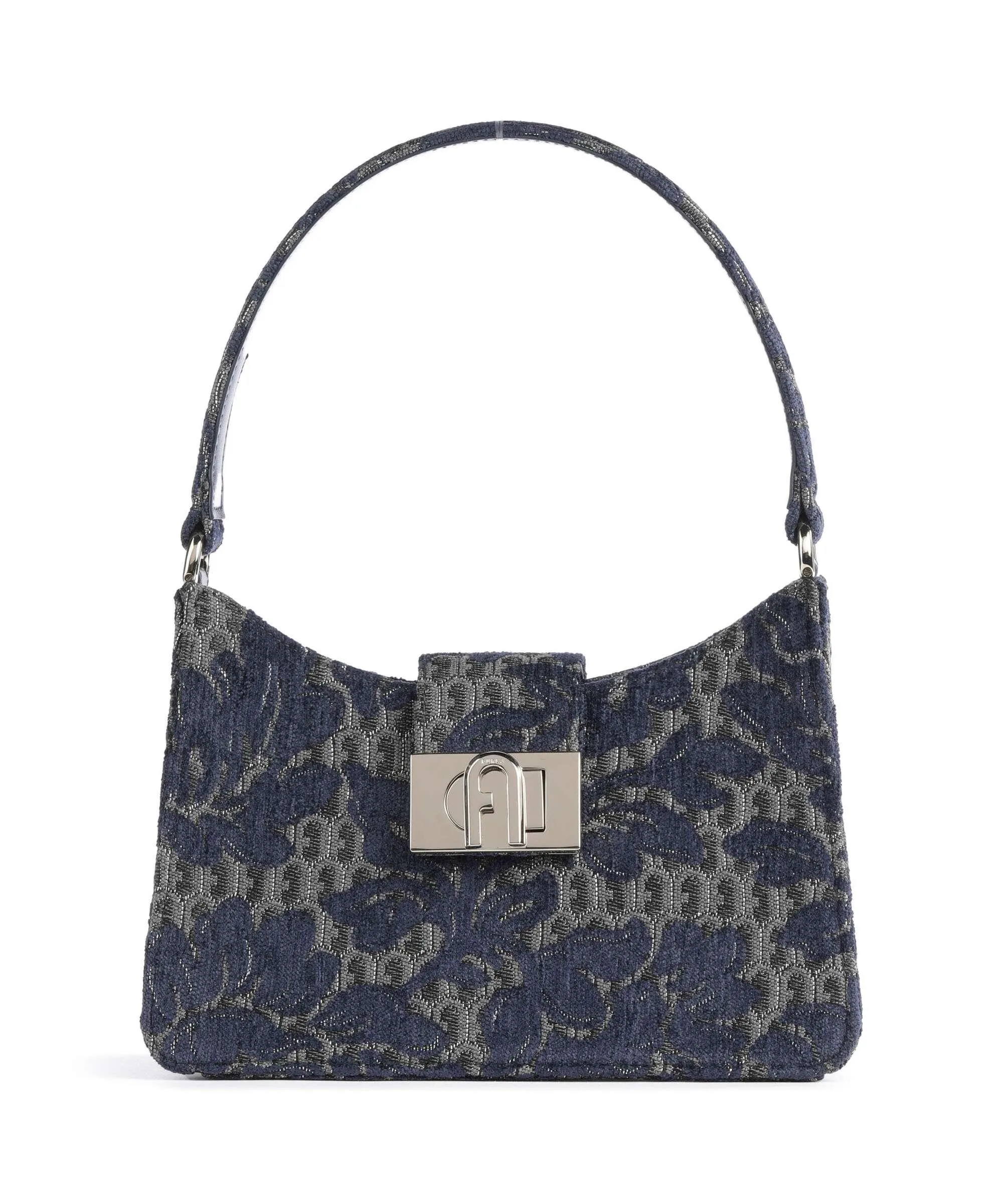  Furla 1927 S Borsa a spalla tissu blu scuro  
