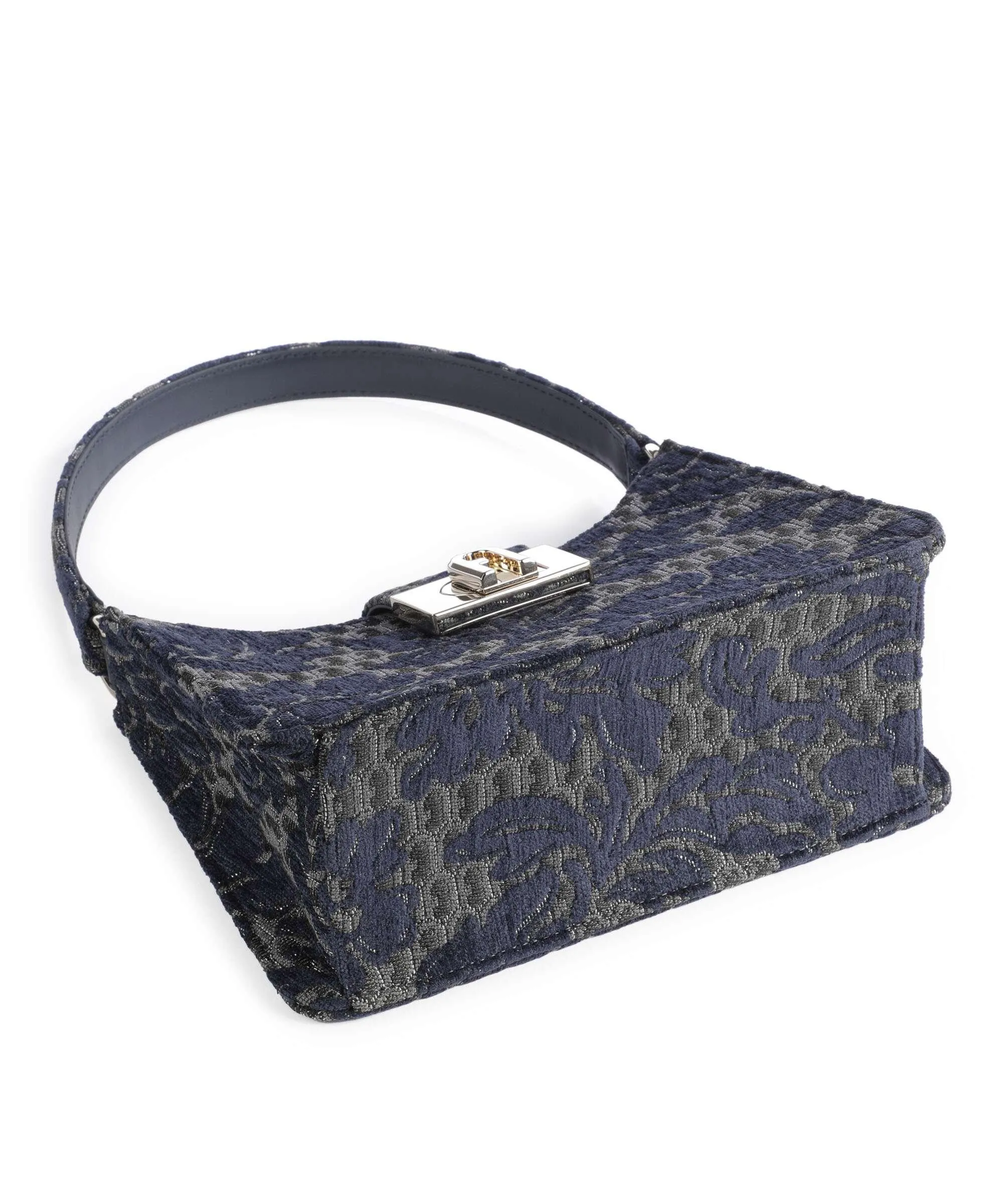  Furla 1927 S Borsa a spalla tissu blu scuro  