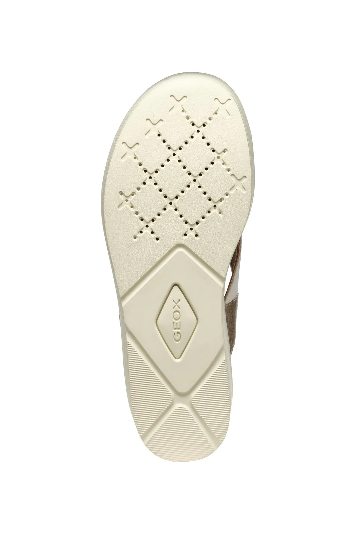 GEOX Sandalo Con Zeppa Donna - D45M1B022NF Beige Chiaro/Oro Chiaro  
