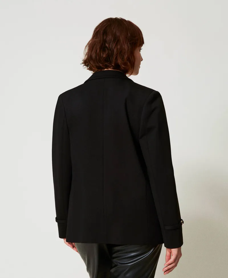 Giacca blazer con cinturino Oval T