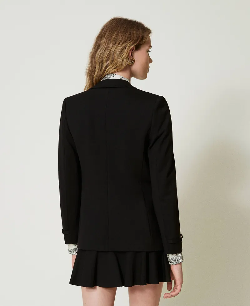 Giacca blazer con cinturino Oval T