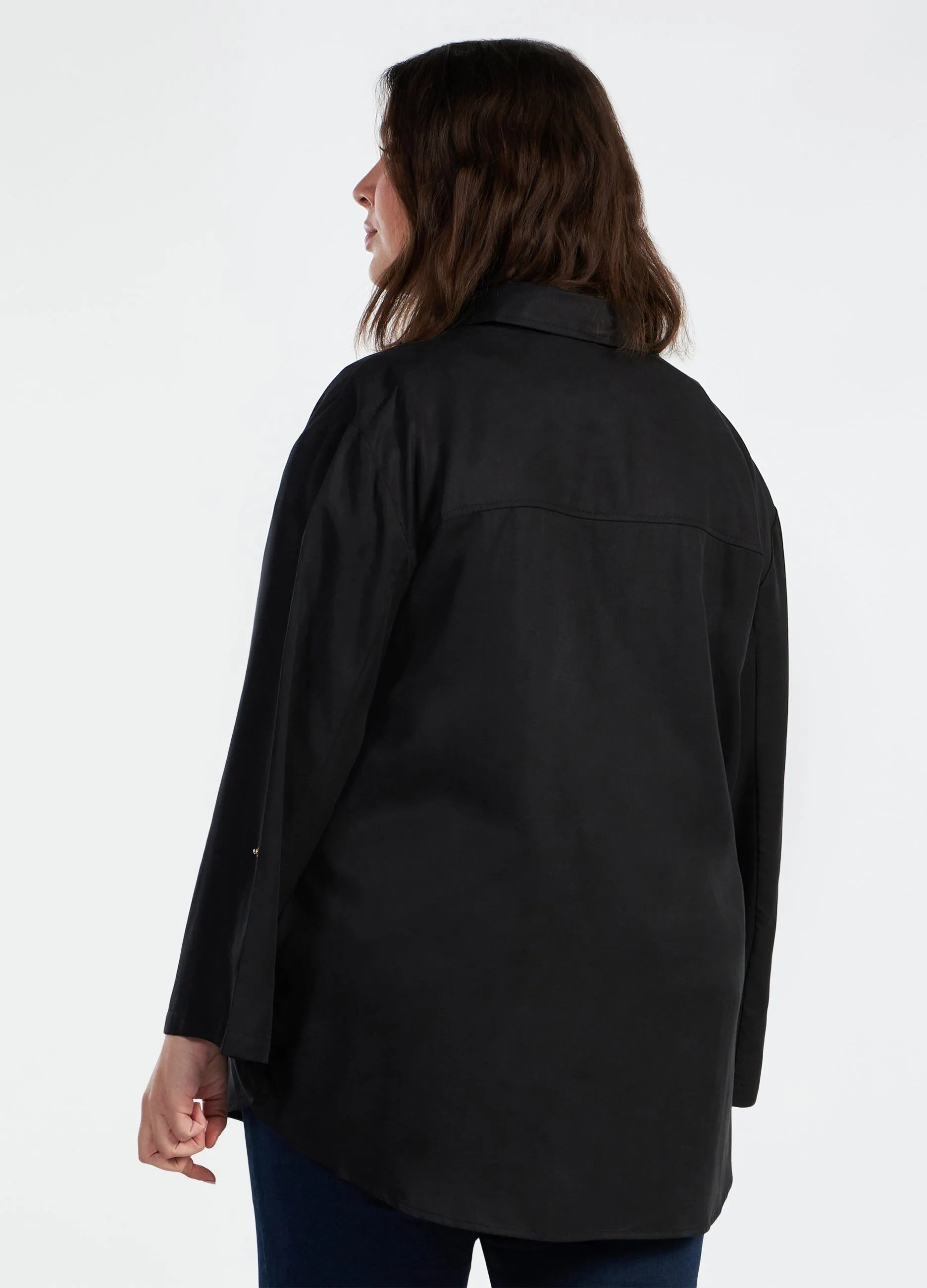 Giacca camicia donna curvy