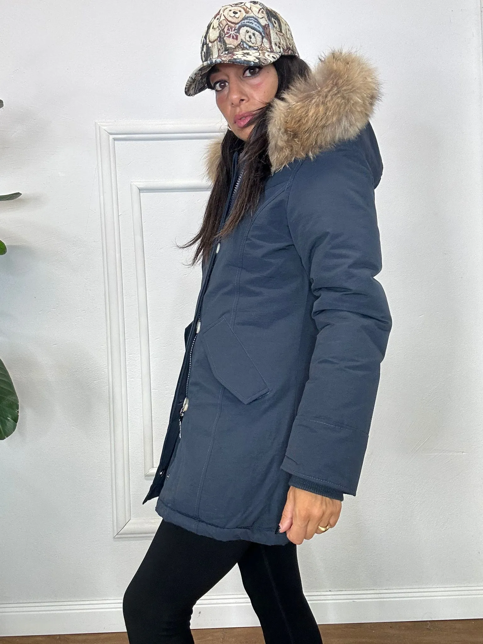 GIACCONE PARKA BLU
