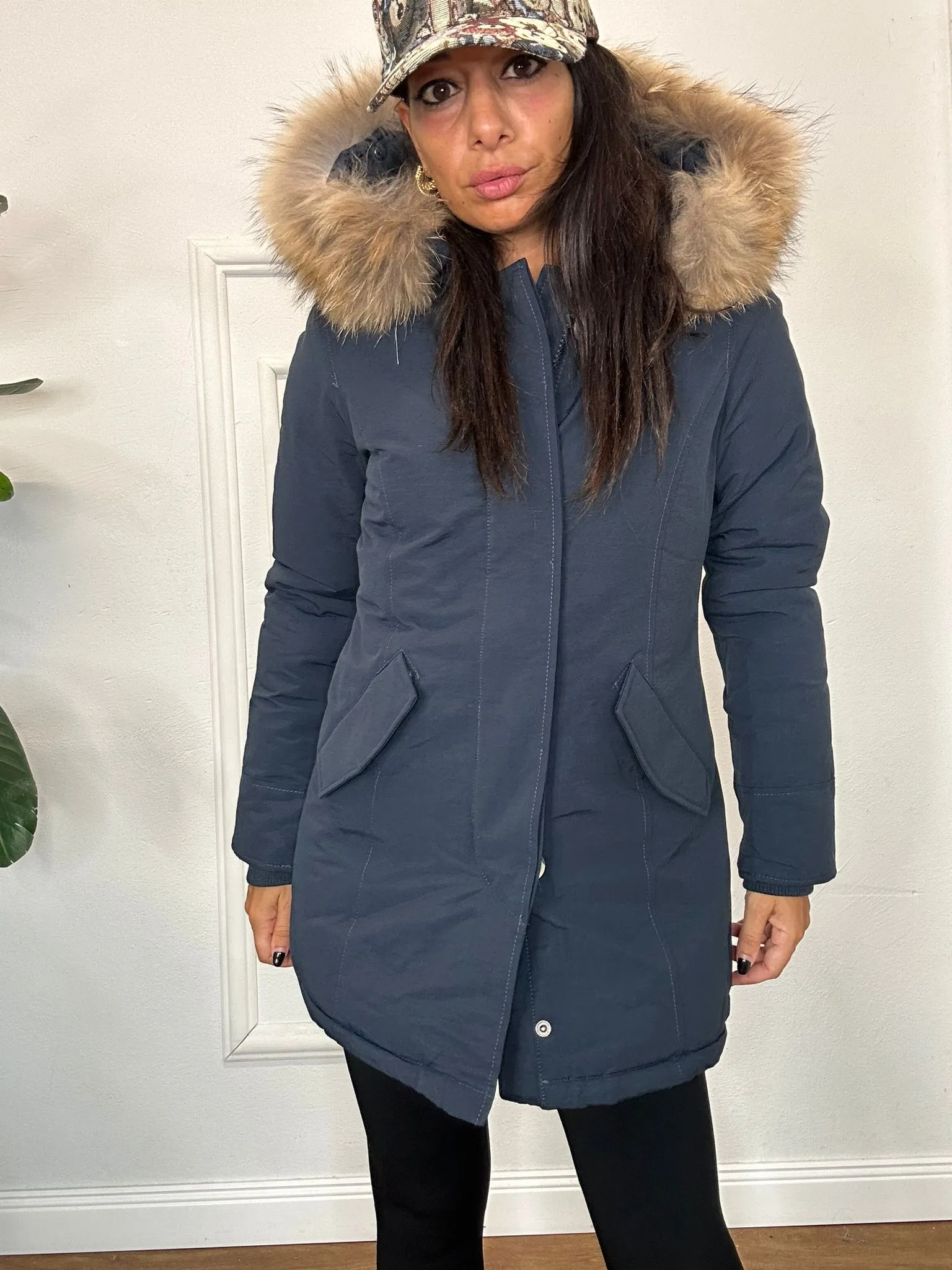 GIACCONE PARKA BLU