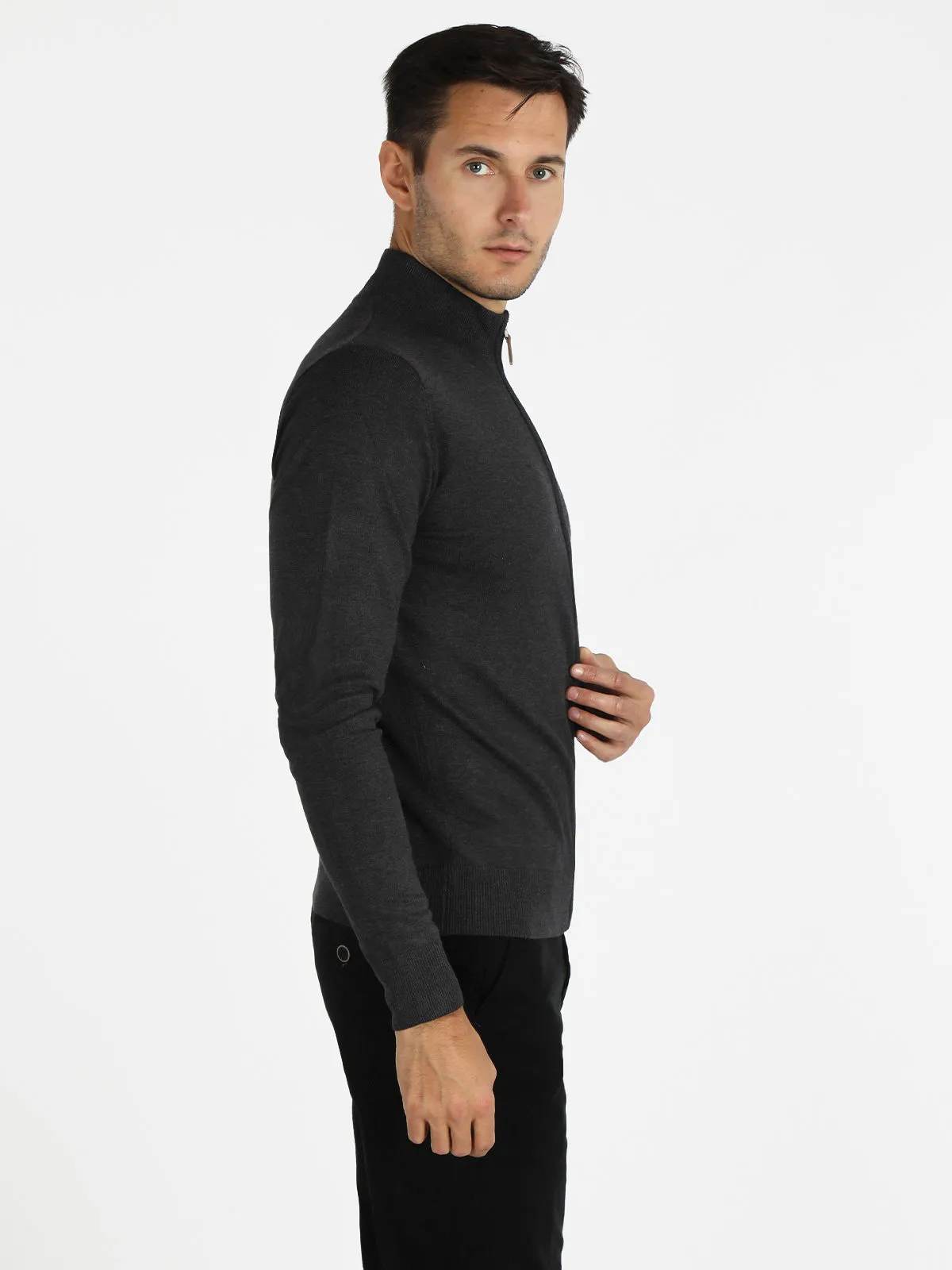 Gian Marco Venturi Cardigan entièrement zippé pour hommes