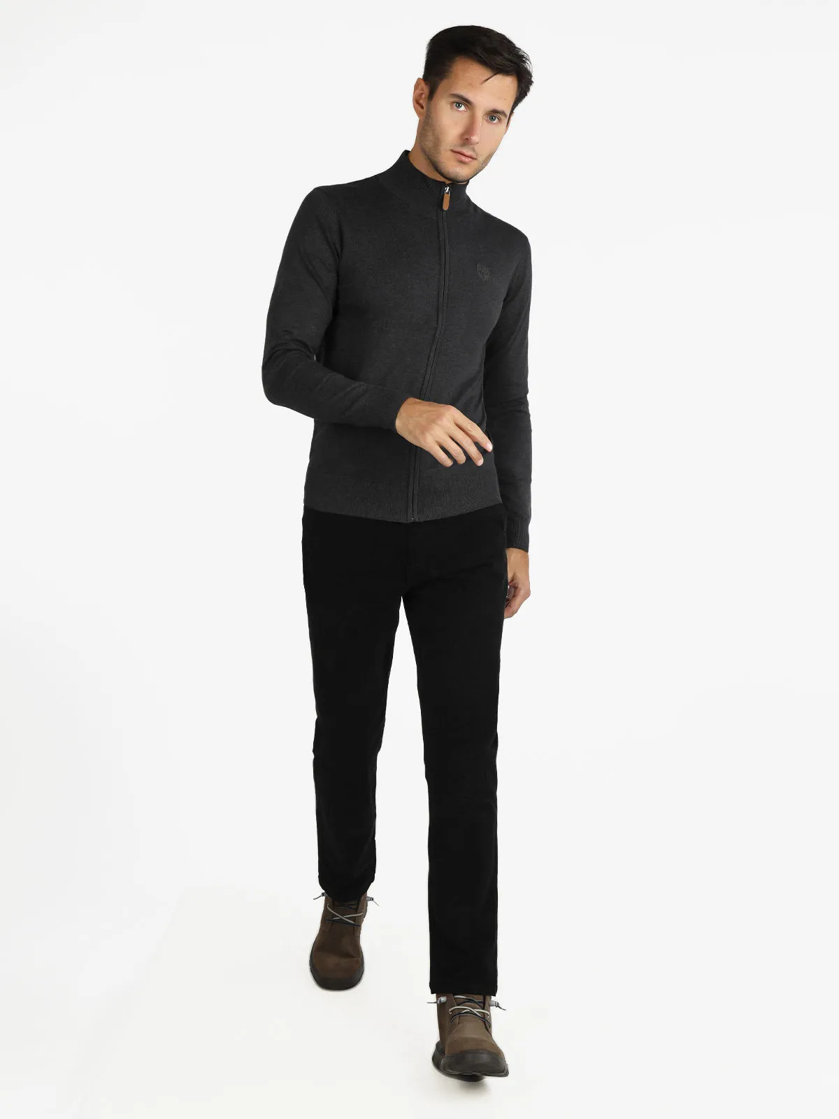 Gian Marco Venturi Cardigan entièrement zippé pour hommes