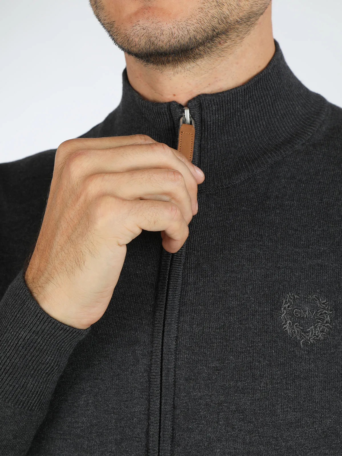 Gian Marco Venturi Cardigan entièrement zippé pour hommes