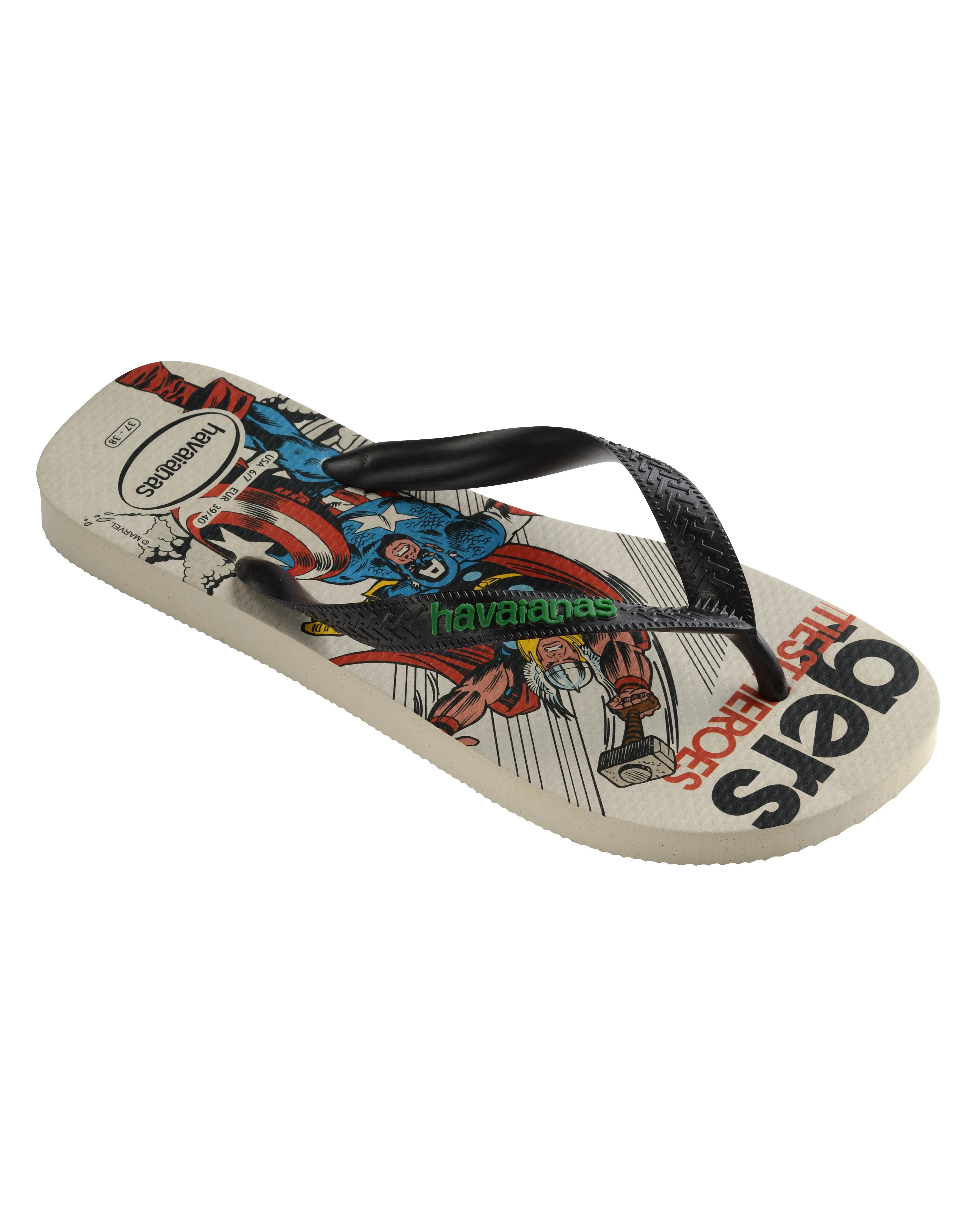 Havaianas Top Marvel Classics bianca con stampa Avengers 33-38