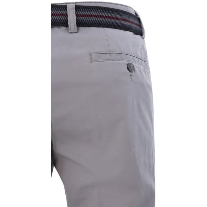 Henk ter Horst - Pantaloni chino in cotone elasticizzato Grigio