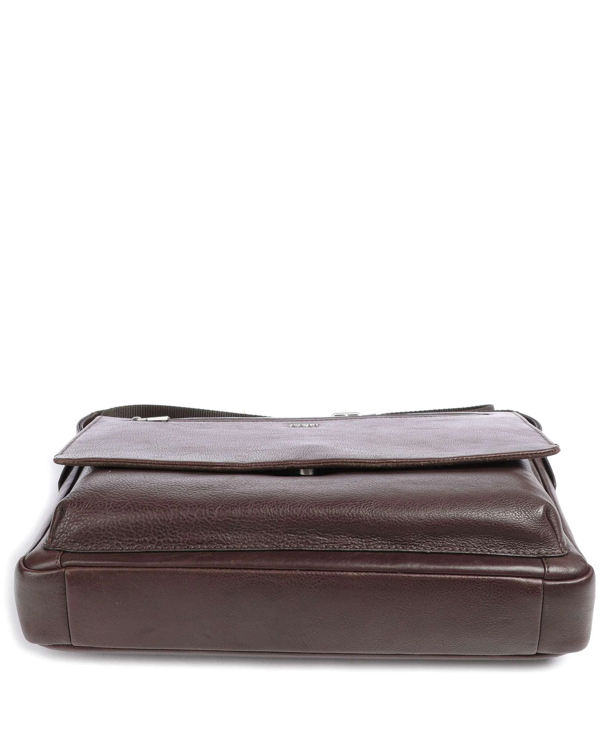  JOOP! Treviso Janis Borsa messenger 14″ pelle granulata marrone scuro  