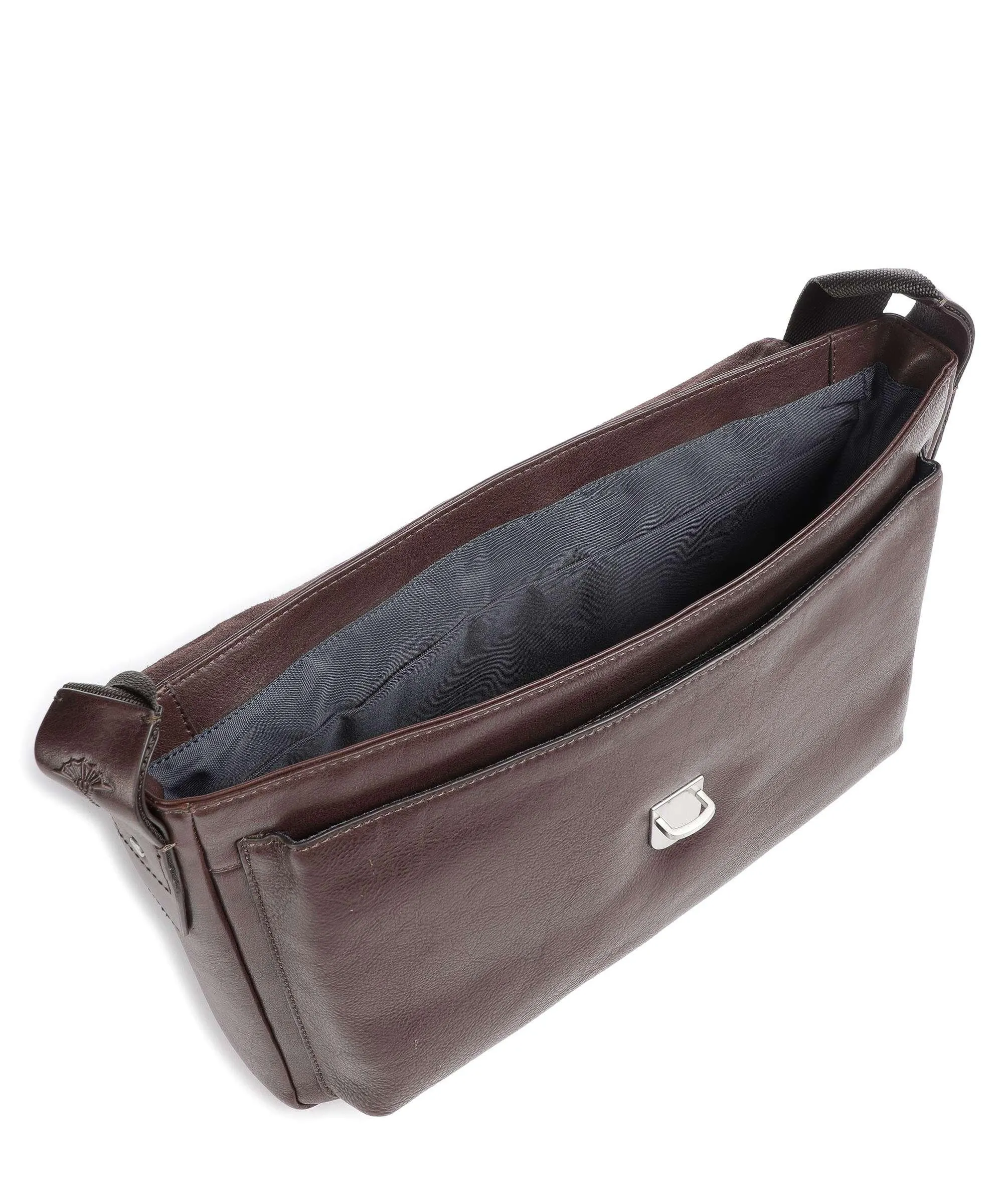  JOOP! Treviso Janis Borsa messenger 14″ pelle granulata marrone scuro  