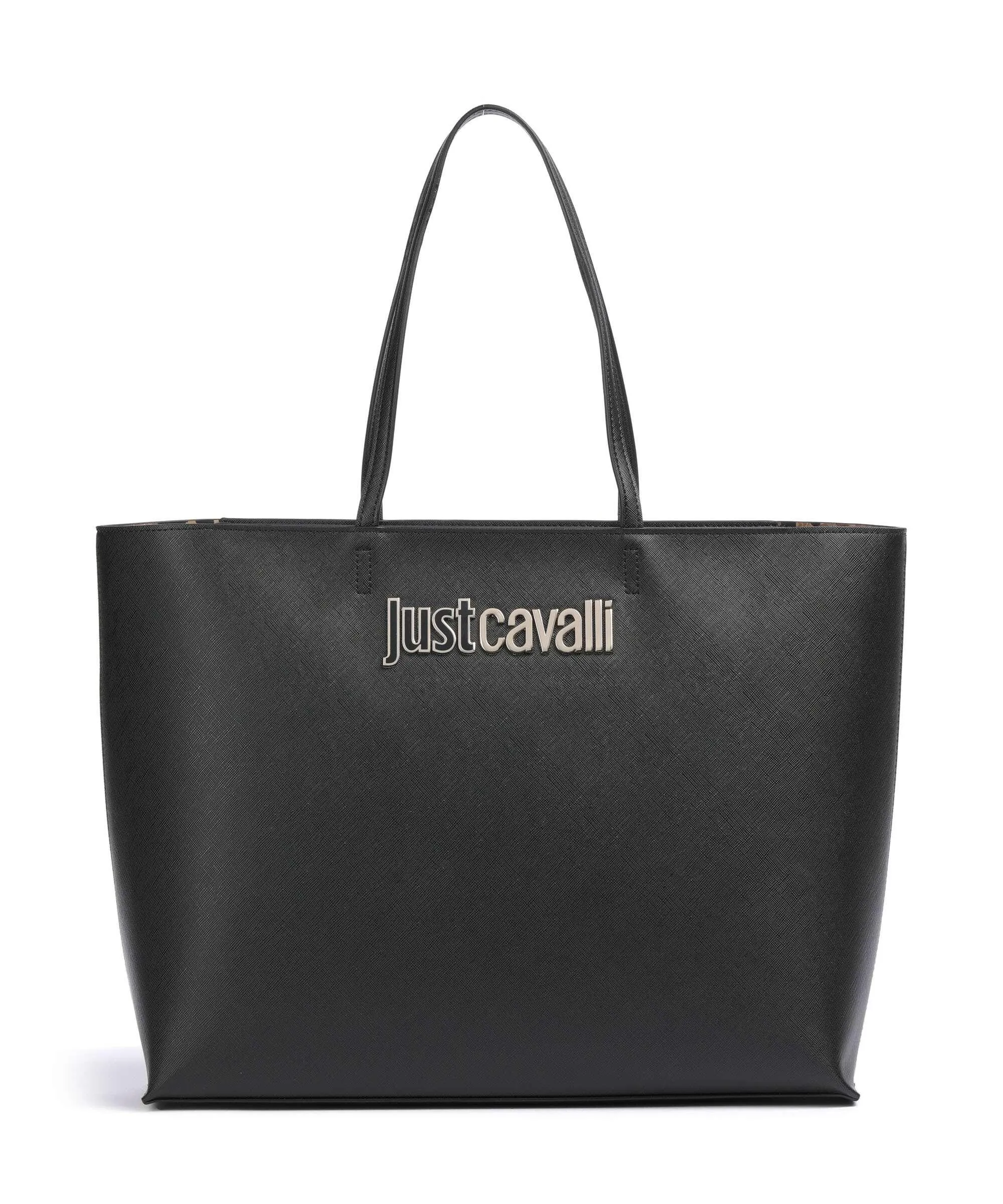  Just Cavalli Range B Style 9 Borsa shopper pelle sintetica nero  