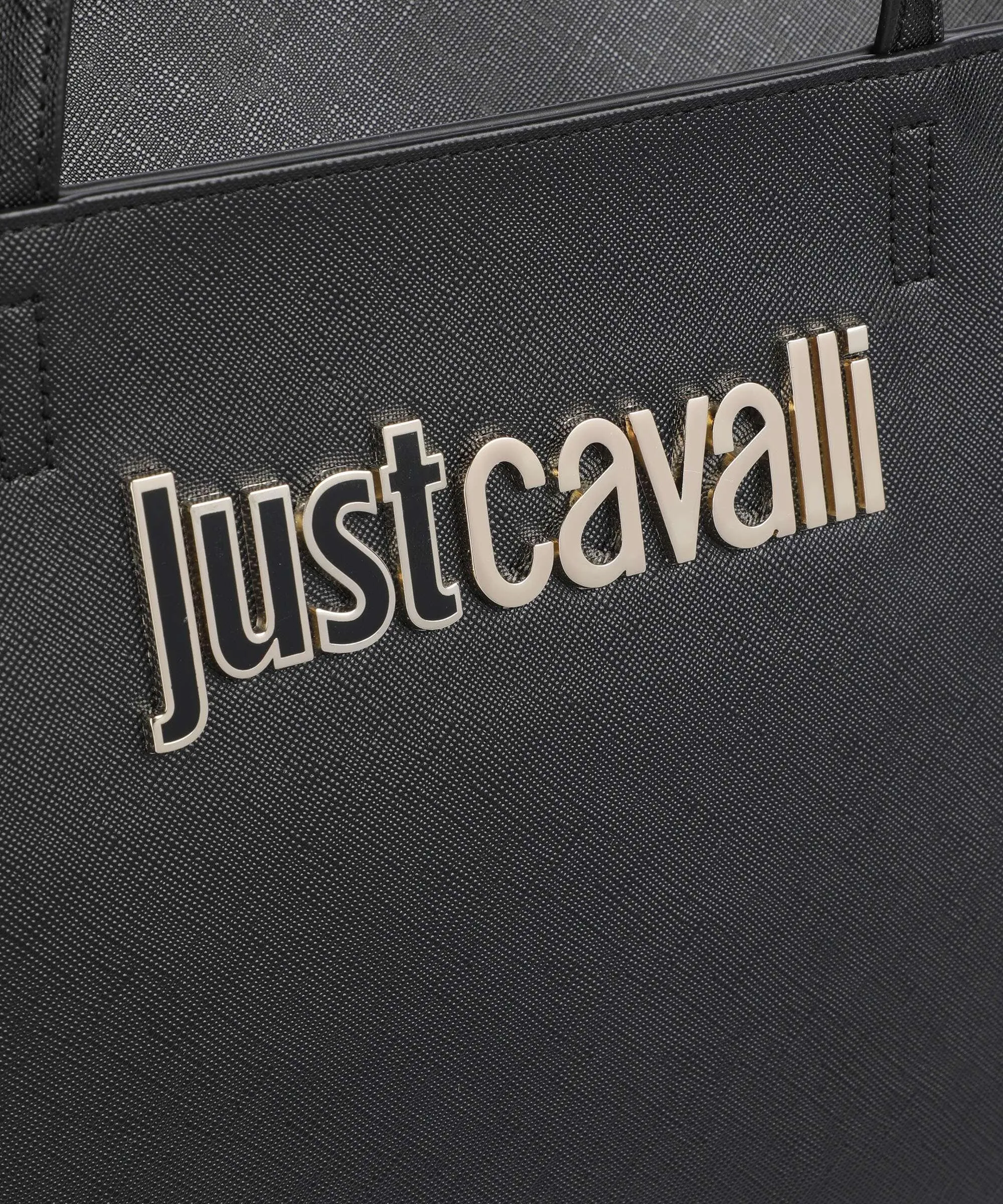  Just Cavalli Range B Style 9 Borsa shopper pelle sintetica nero  