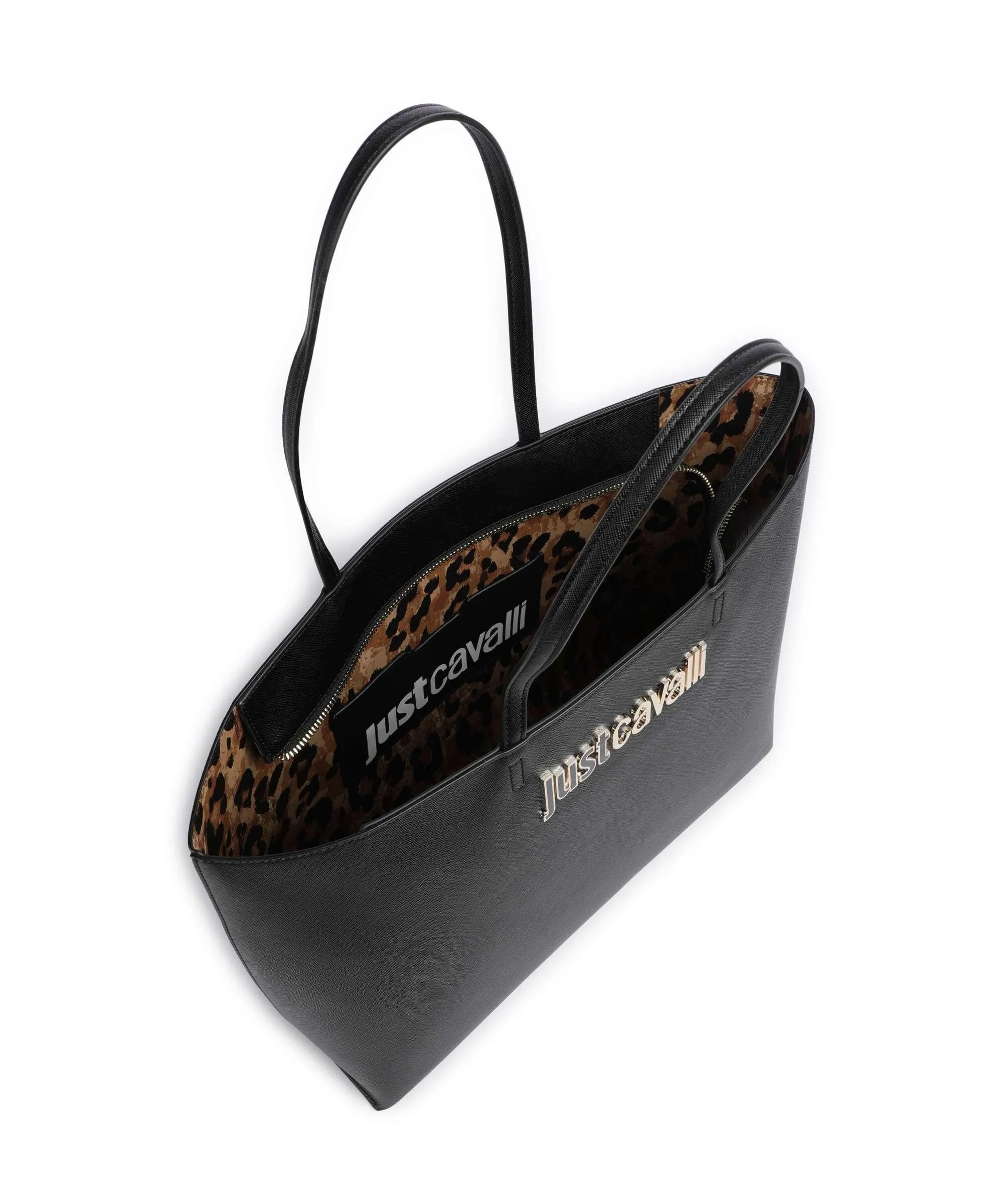  Just Cavalli Range B Style 9 Borsa shopper pelle sintetica nero  