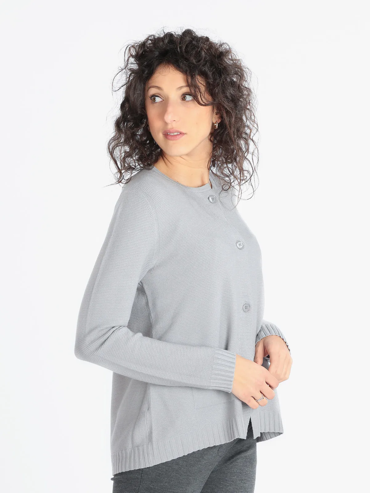Lois & Pepe Cardigan en maille avec poches pour femme