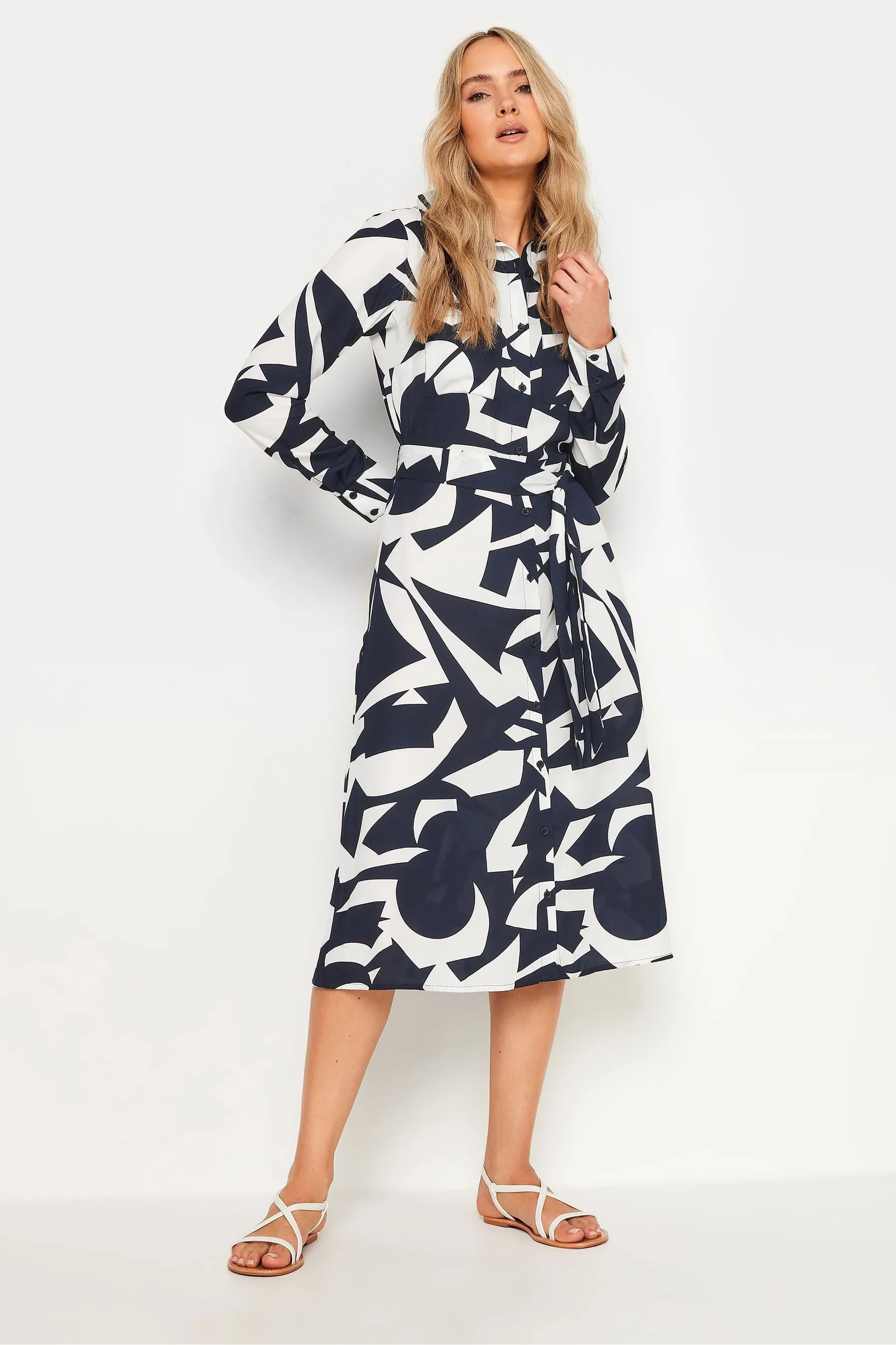 Long Tall Sally - Abito chemisier midi Stampa astratto