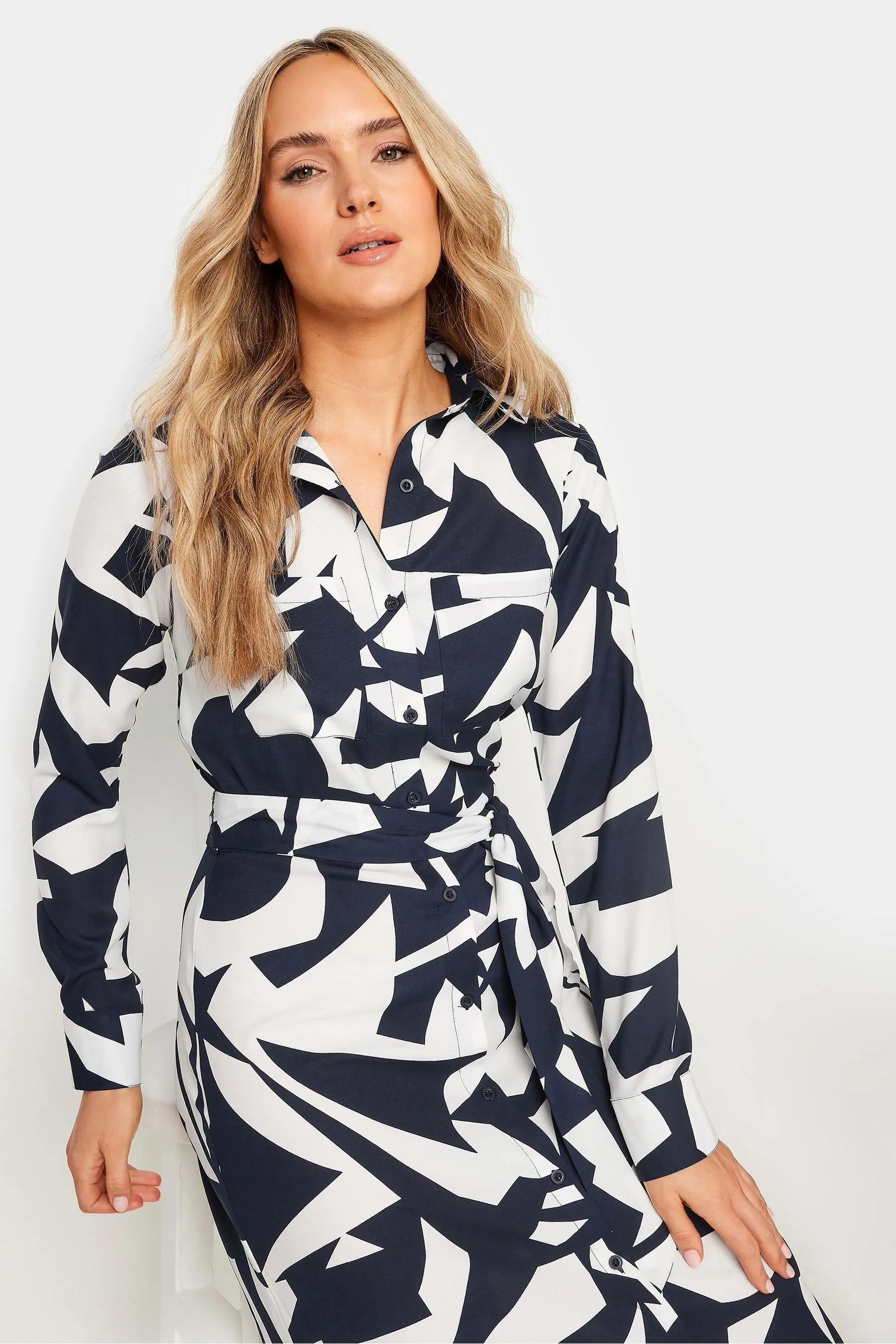 Long Tall Sally - Abito chemisier midi Stampa astratto