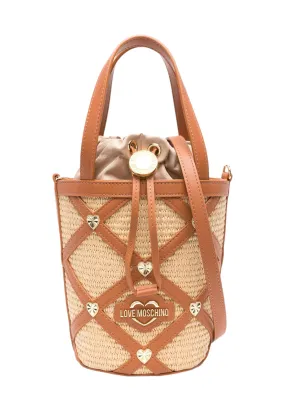 LOVE MOSCHINO Borsa Bucket Donna Cuoio Oro JC4312PP0IKO110A