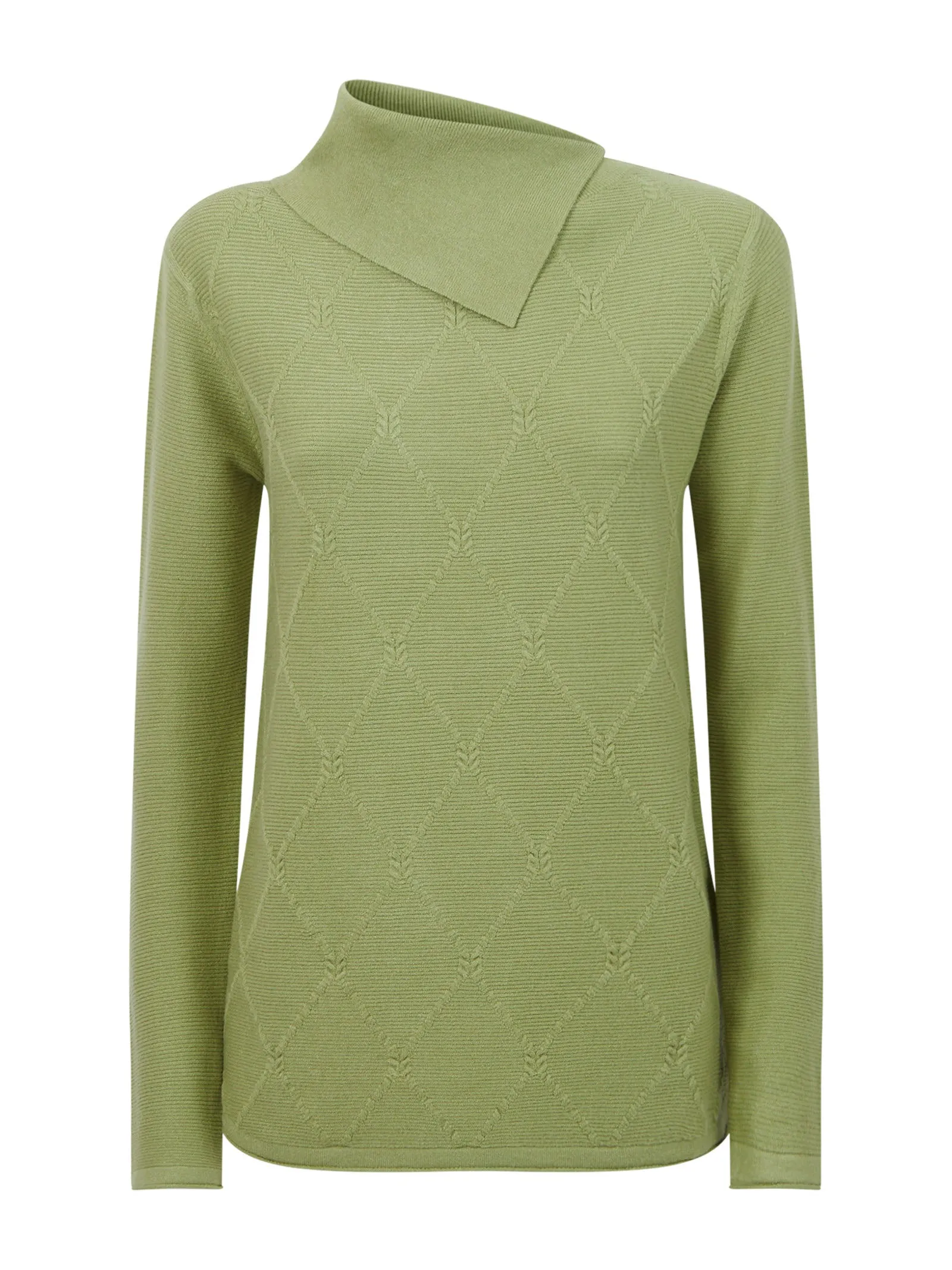 Maglia con collo roulè in filato Super Soft - Fern