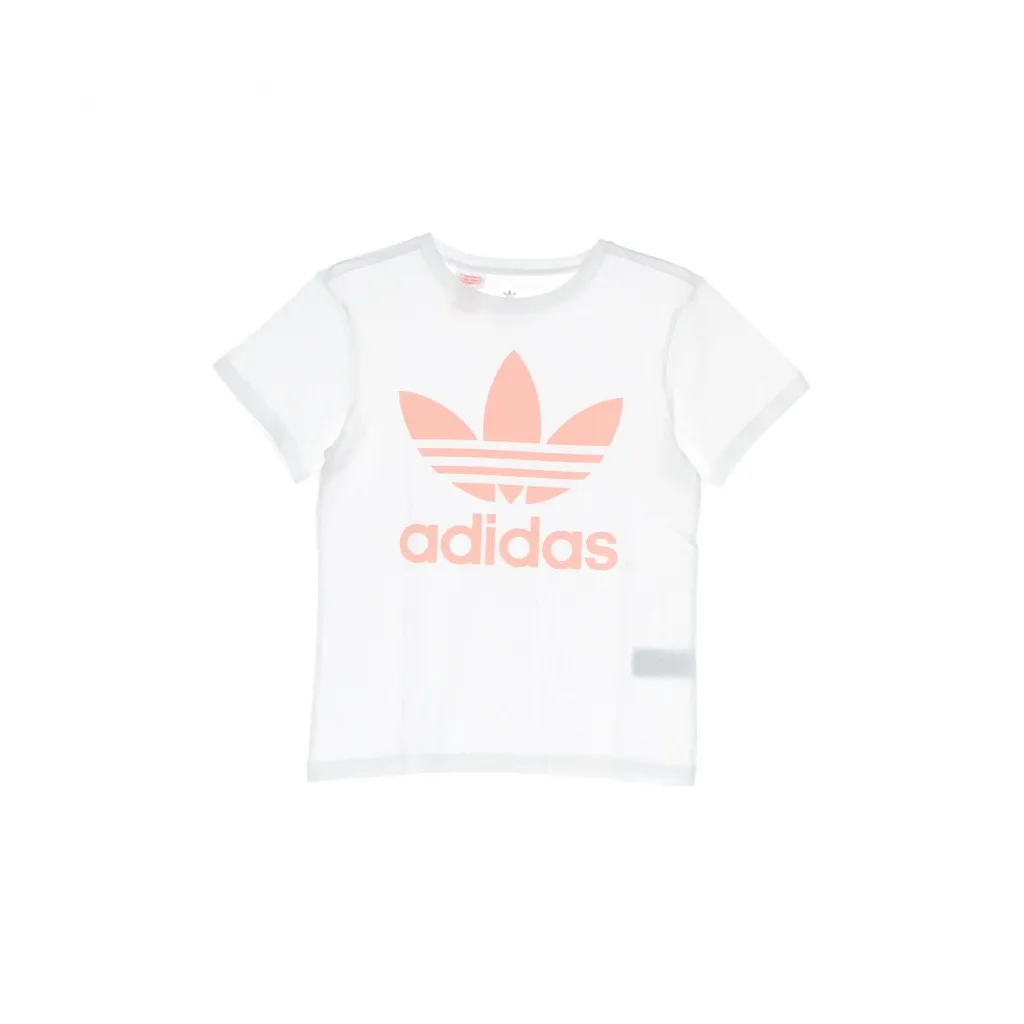 maglietta bambino trefoil tee WHITE/HAZE CORAL