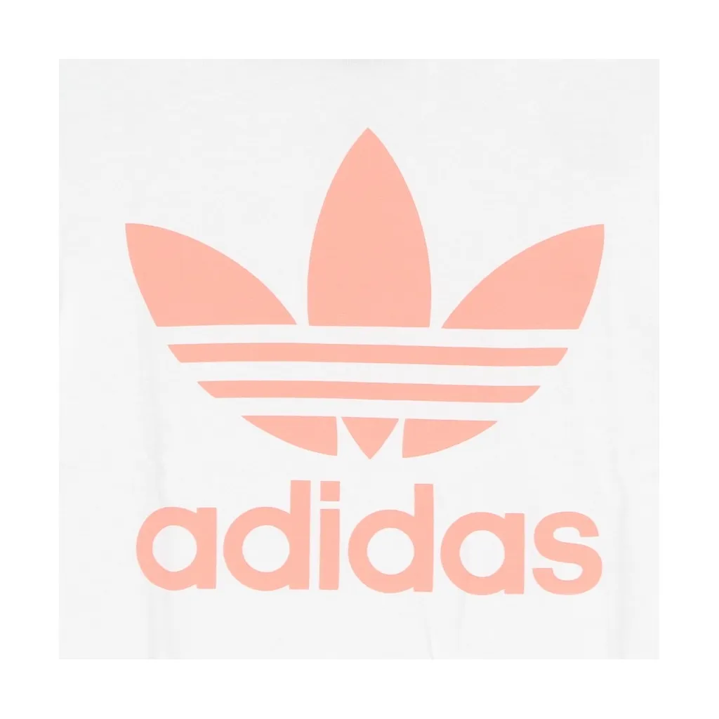 maglietta bambino trefoil tee WHITE/HAZE CORAL