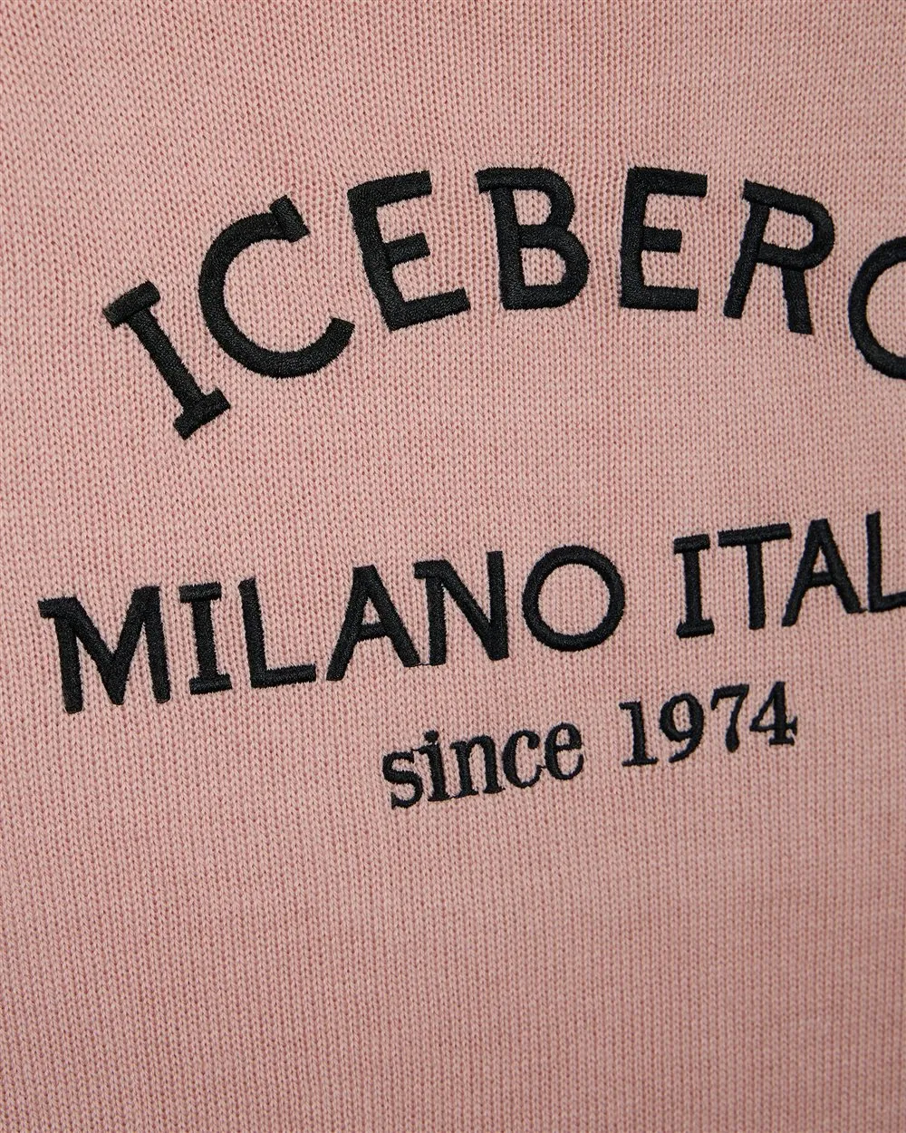 Maglione girocollo rosa cipria