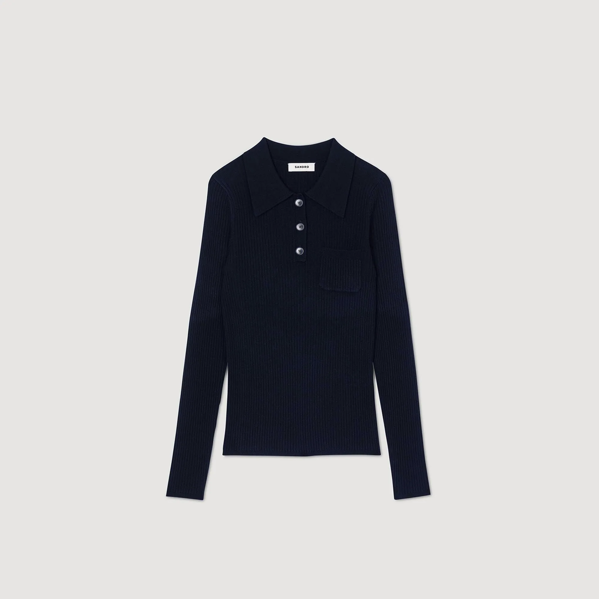 Maglione in maglia a coste