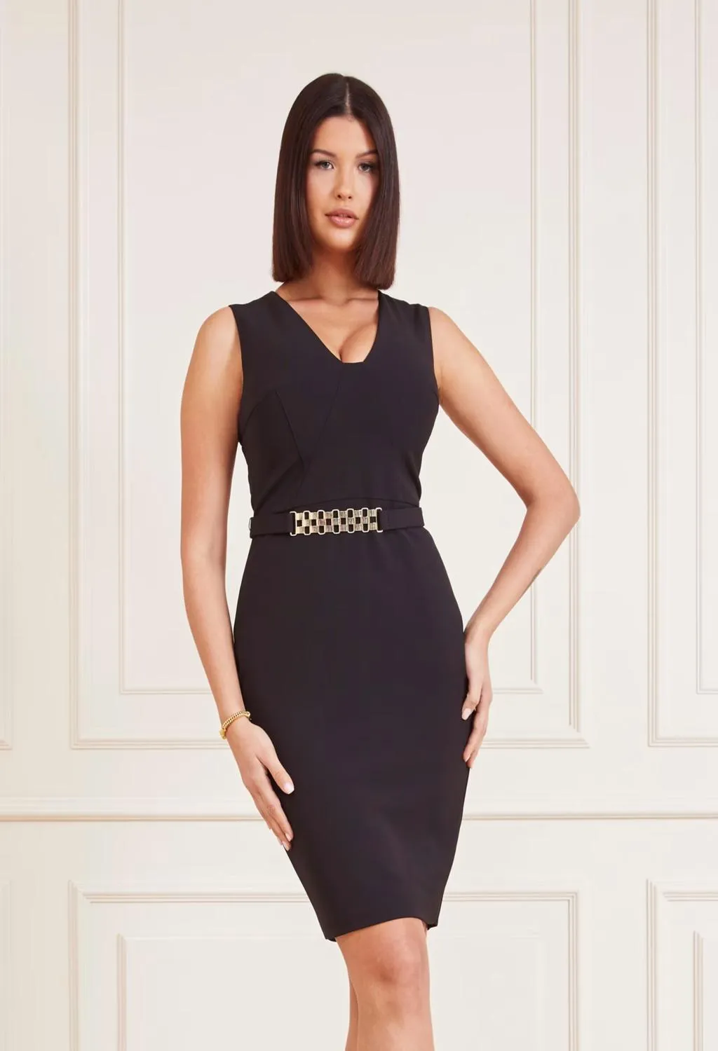 marciano guess  tubino nero midi