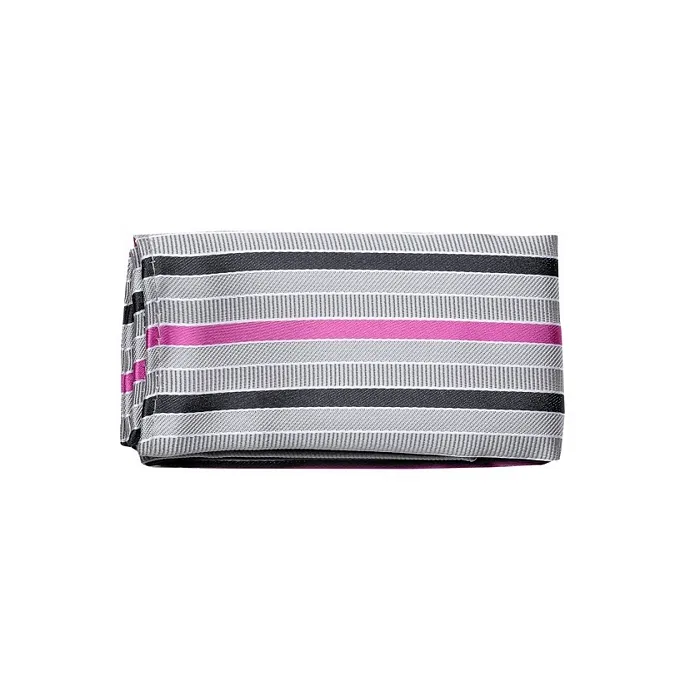 Motivo quadrato tascabile, rosa/grigio #PCHT38