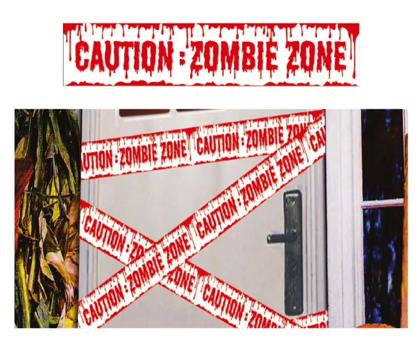 Nastro barriera Halloween zombie 6m