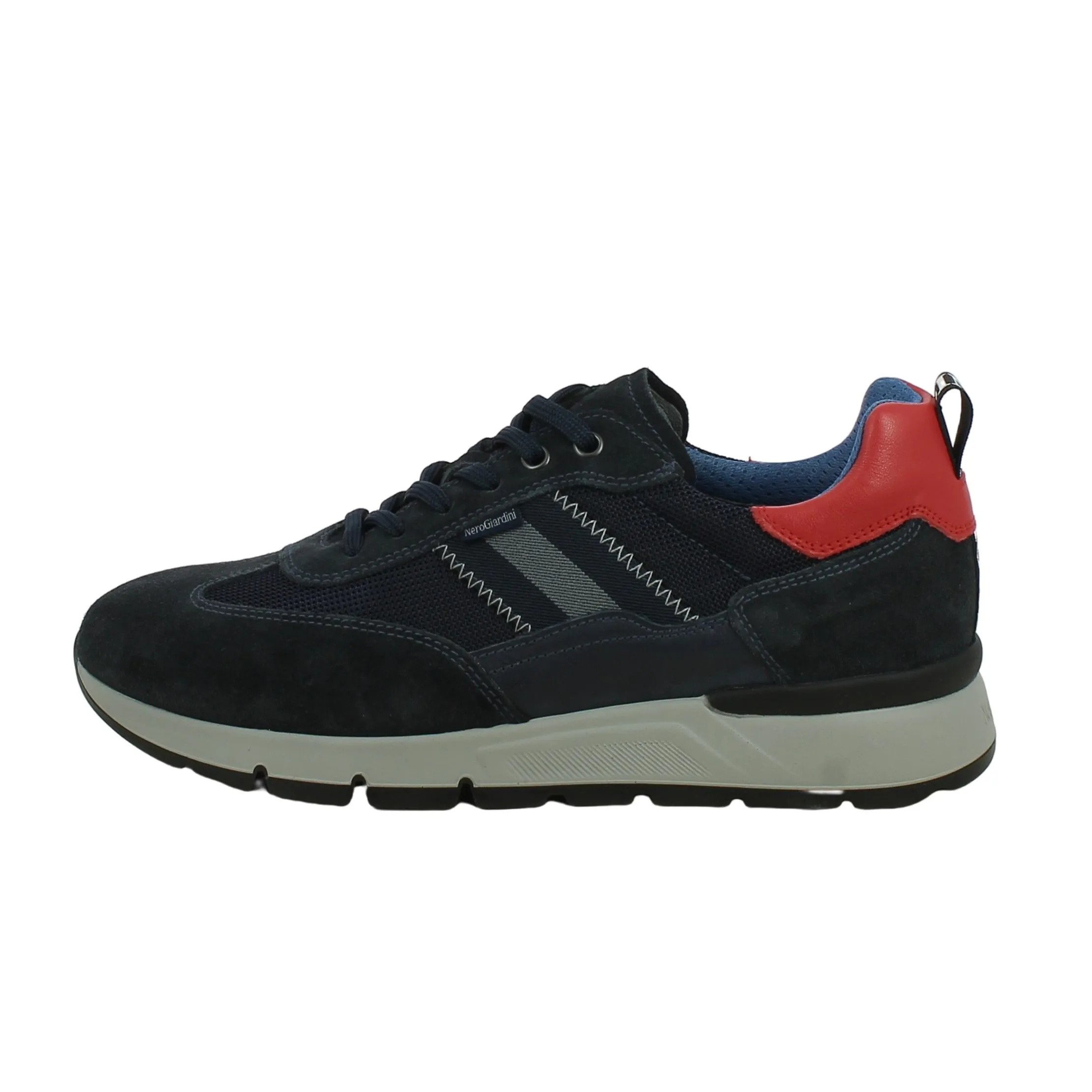 NeroGiardini  Sneaker in camoscio blu 