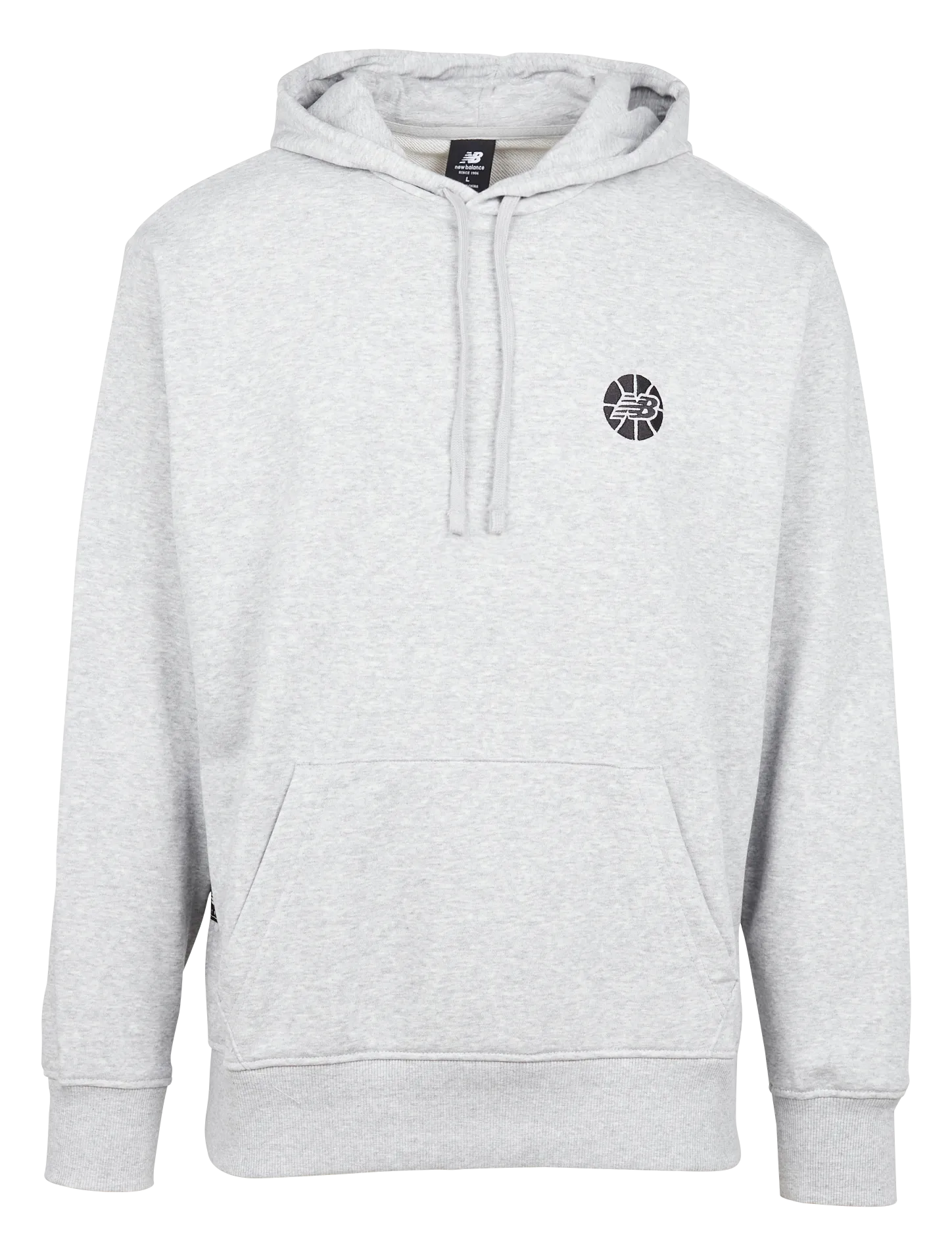  NEW BALANCE   Felpa con cappuccio in misto cotone | Grigio
