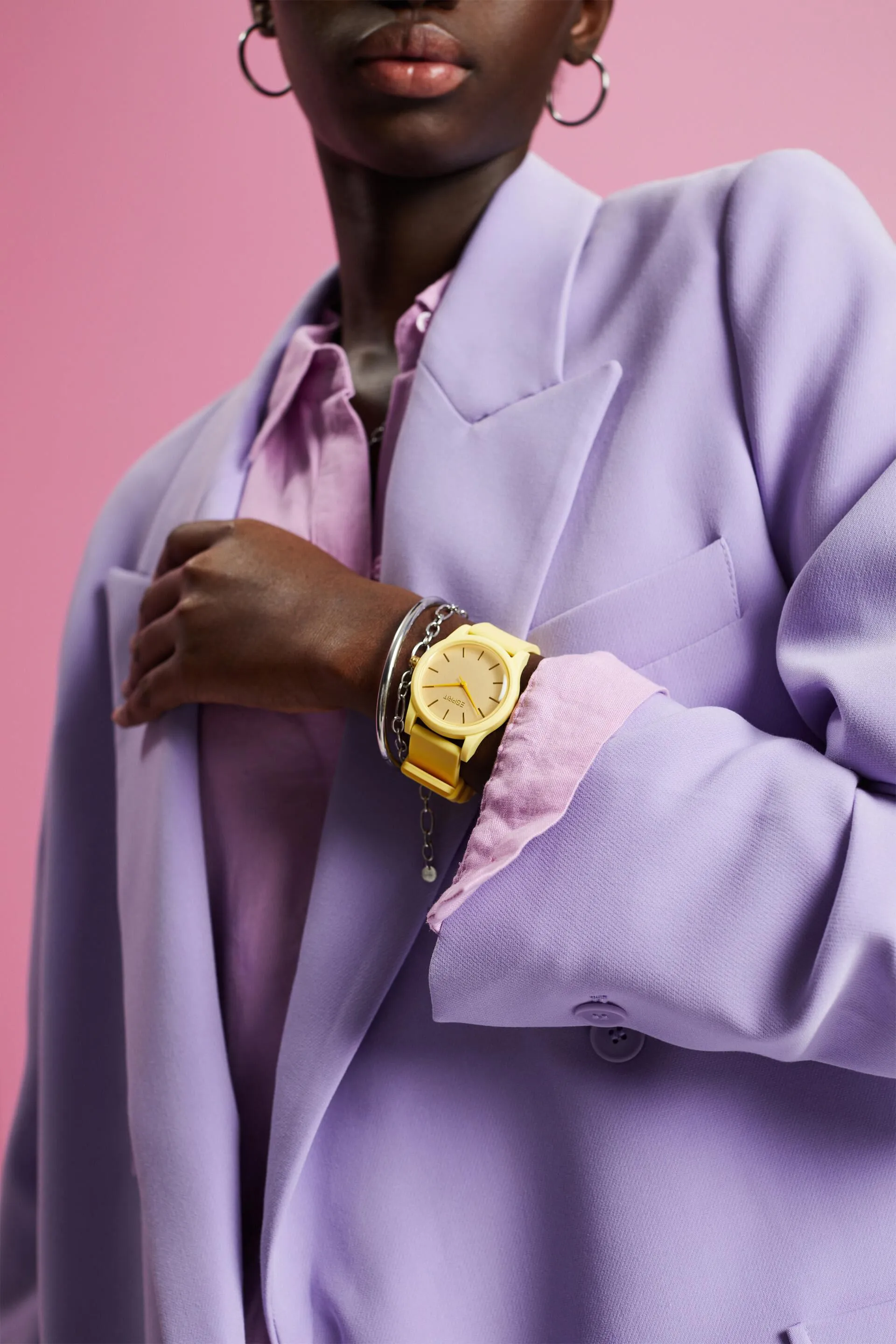 Orologio colorato con cinturino in gomma