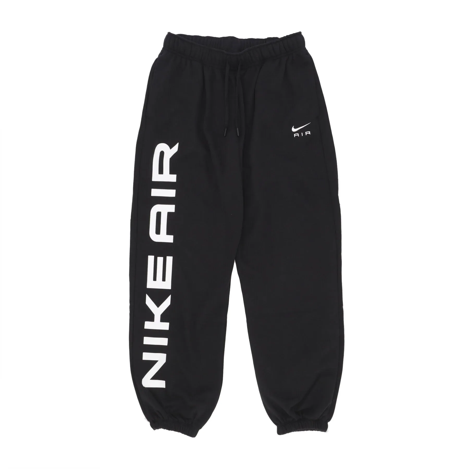 Pantalone Tuta Felpato Donna W Air Fleece Oversized Hr Jogger Black/white