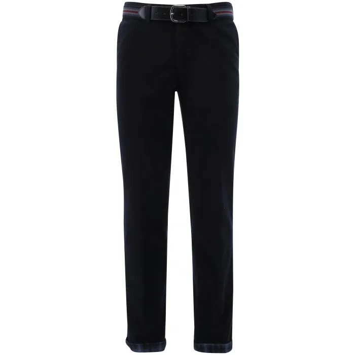 Pantaloni chino Henk ter Horst in cotone stretch Nero