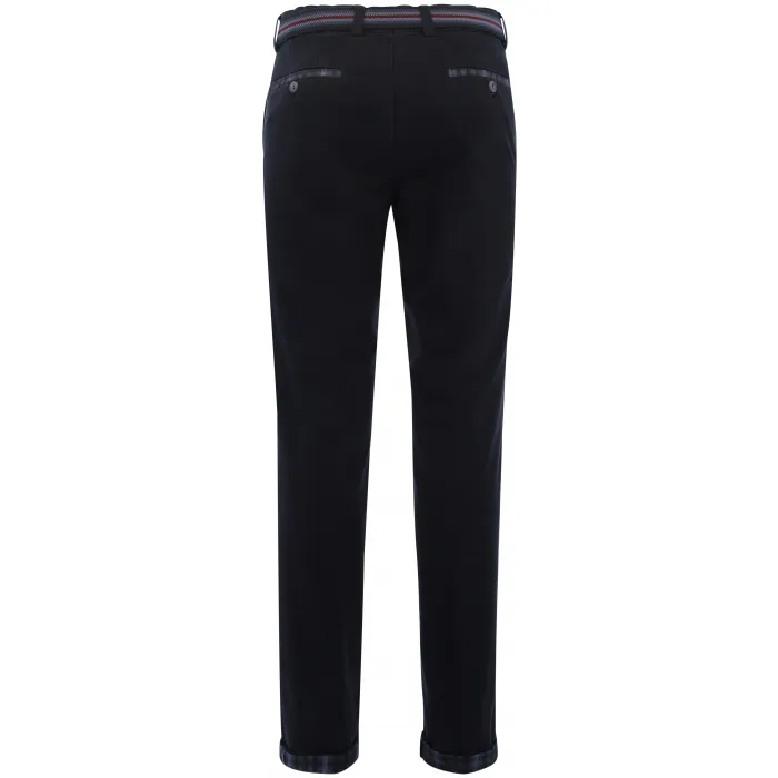 Pantaloni chino Henk ter Horst in cotone stretch Nero