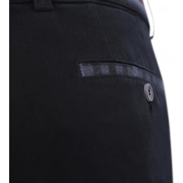 Pantaloni chino Henk ter Horst in cotone stretch Nero