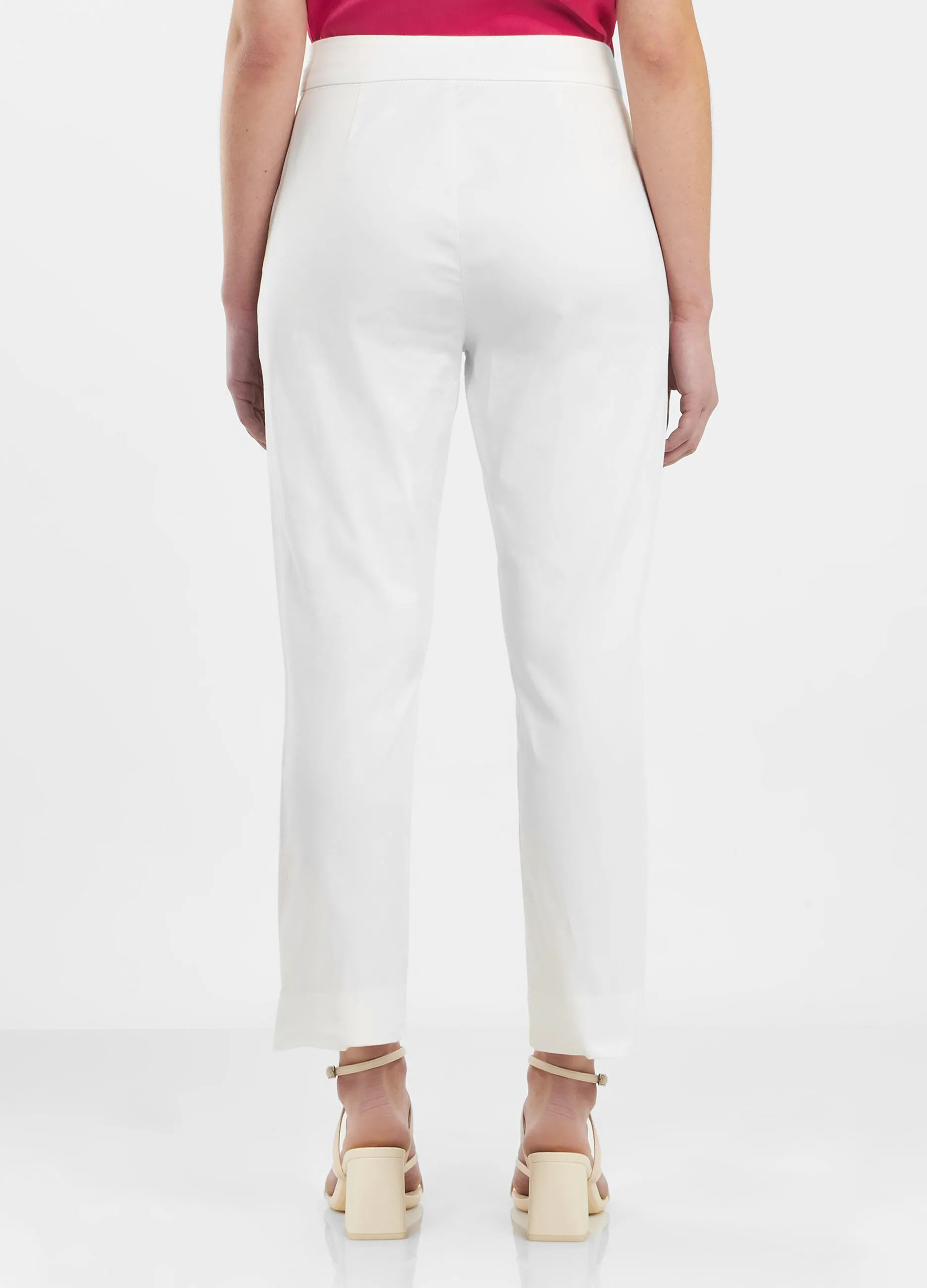 Pantaloni in cotone elasticizzato donna