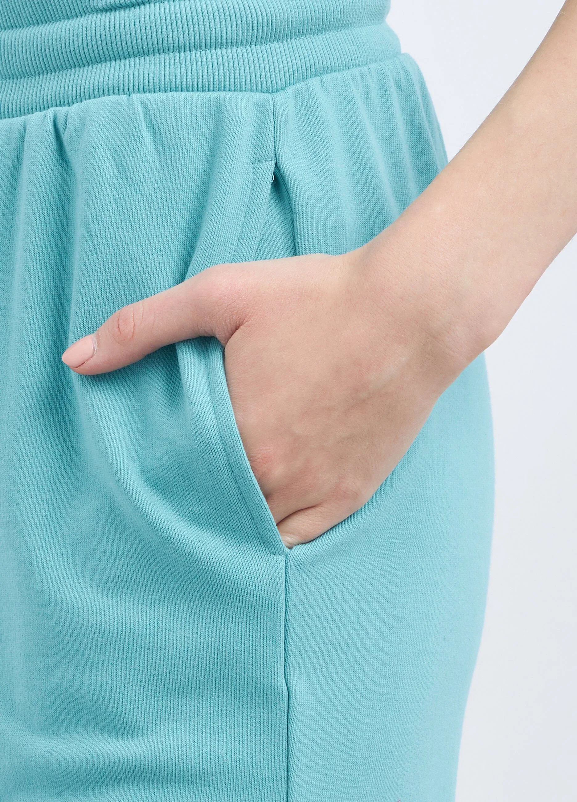 Pantaloni in misto cotone donna