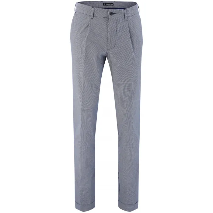 Pantaloni moda Henk ter Horst in cotone a quadri Blu scuro